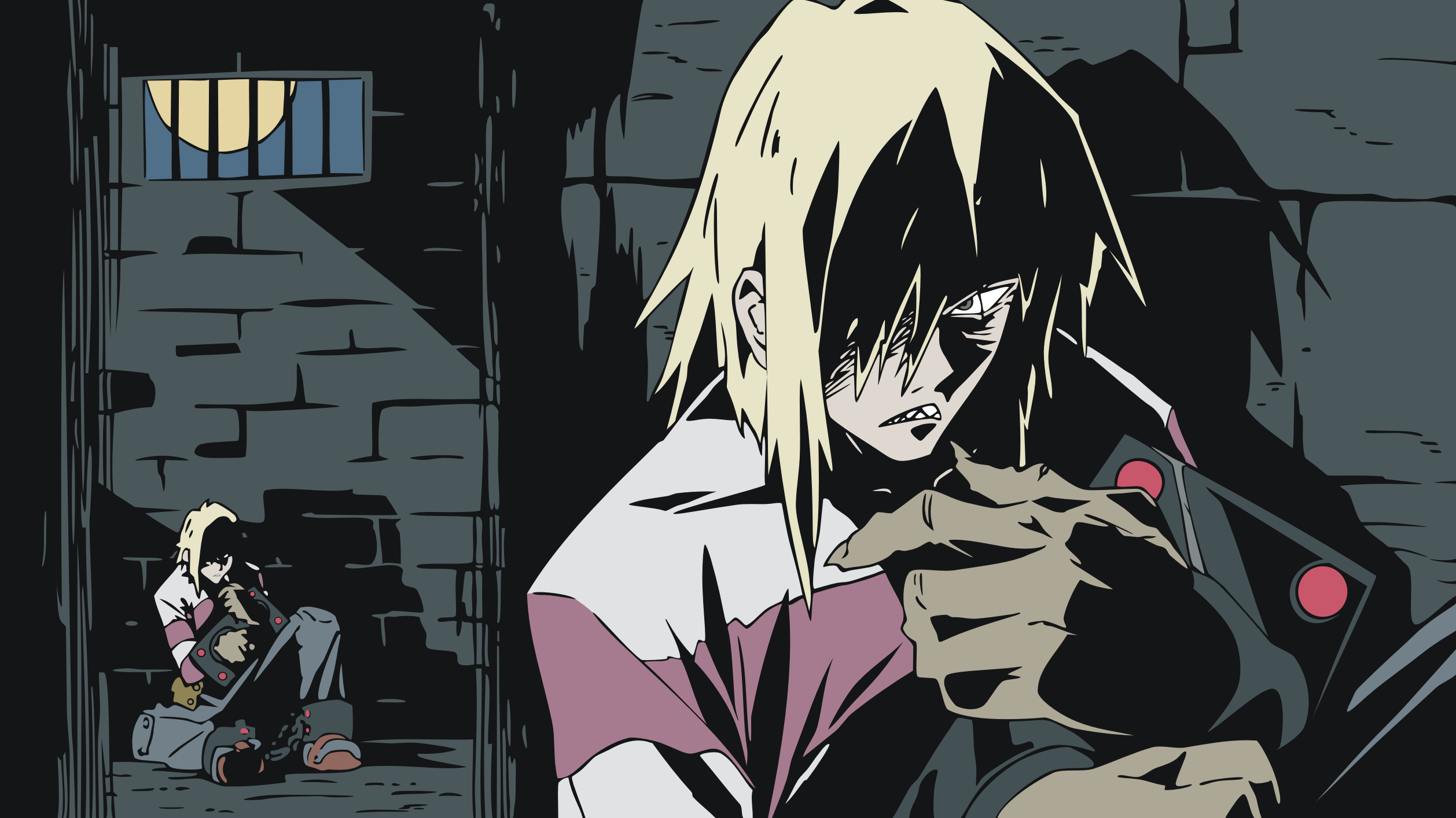 2516x1414 Prison Tengen Toppa anime Gurren Lagann Desktop wallpaper 1152x864