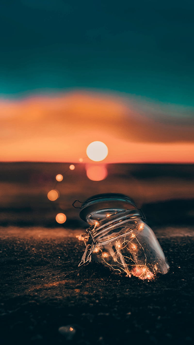 800x1423 Ocean sunset, sea, HD phone wallpaper