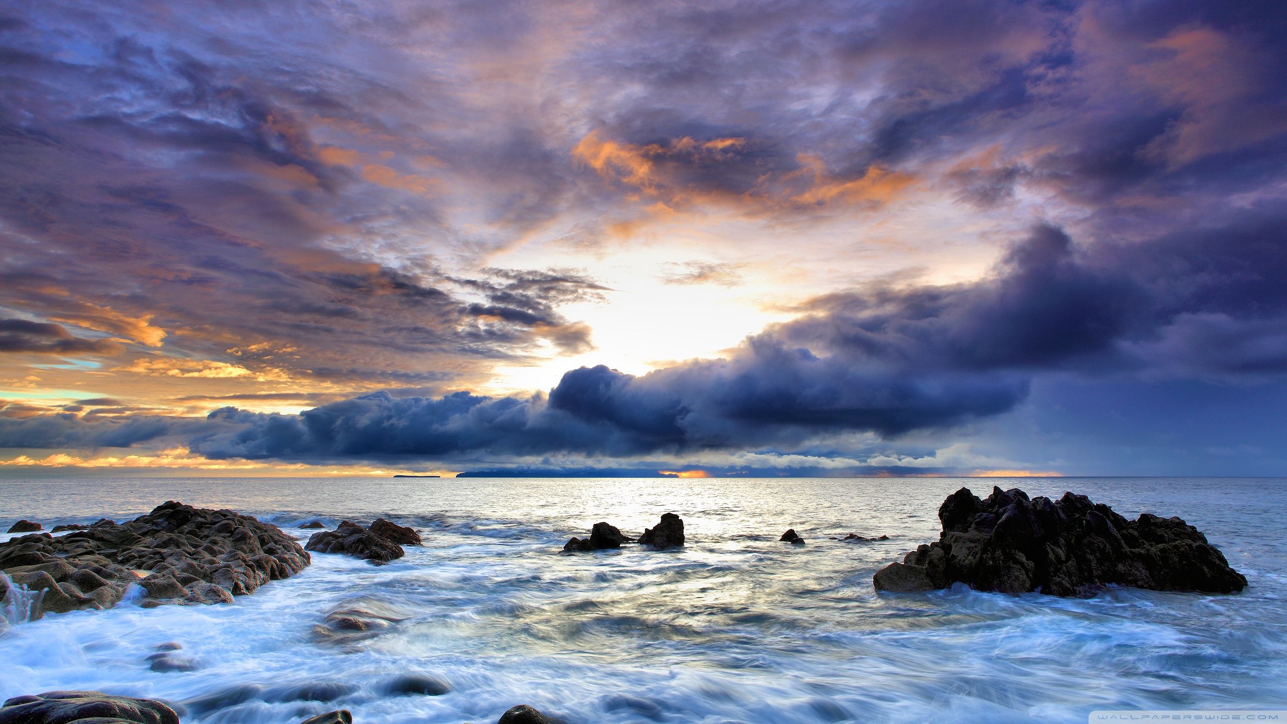 2560x1440 Seaside HDR 4K UHD Wallpaper for UltraHD Desktop and TV : Dual Monitor