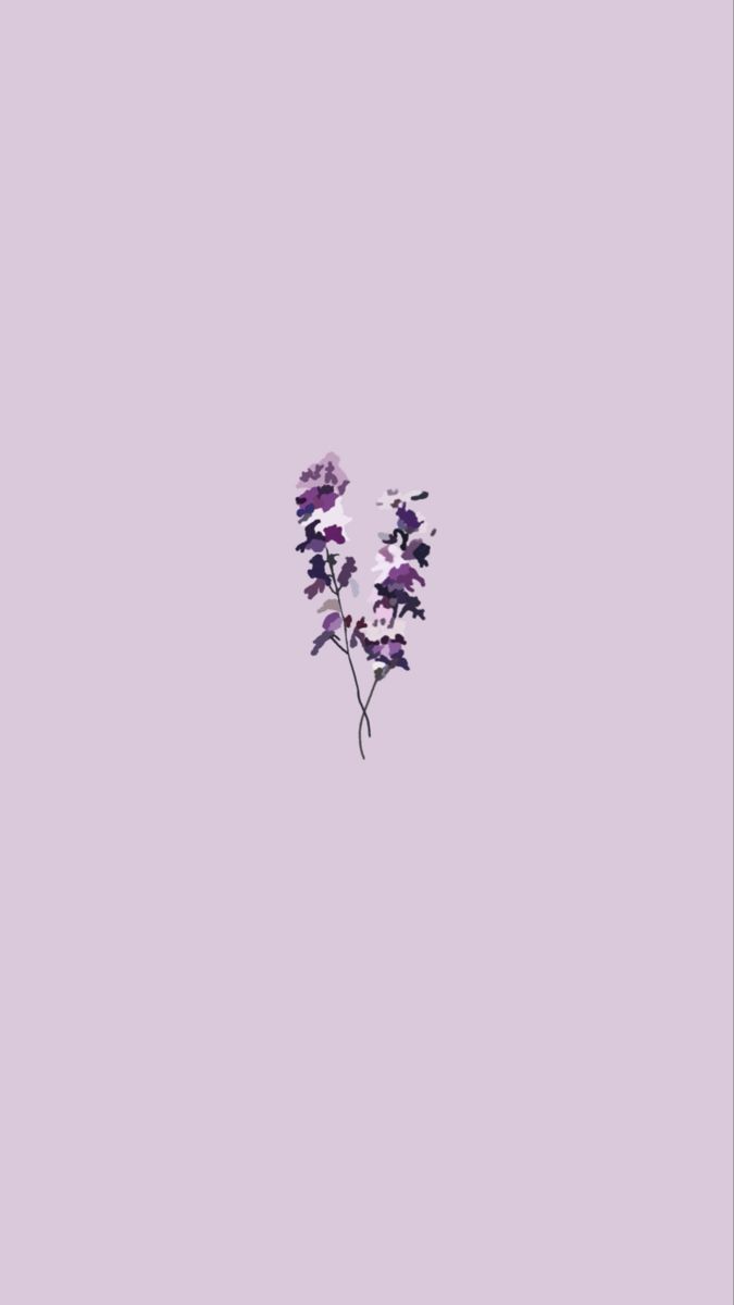 675x1200 Spring Minimalist Purple Wallpaper
