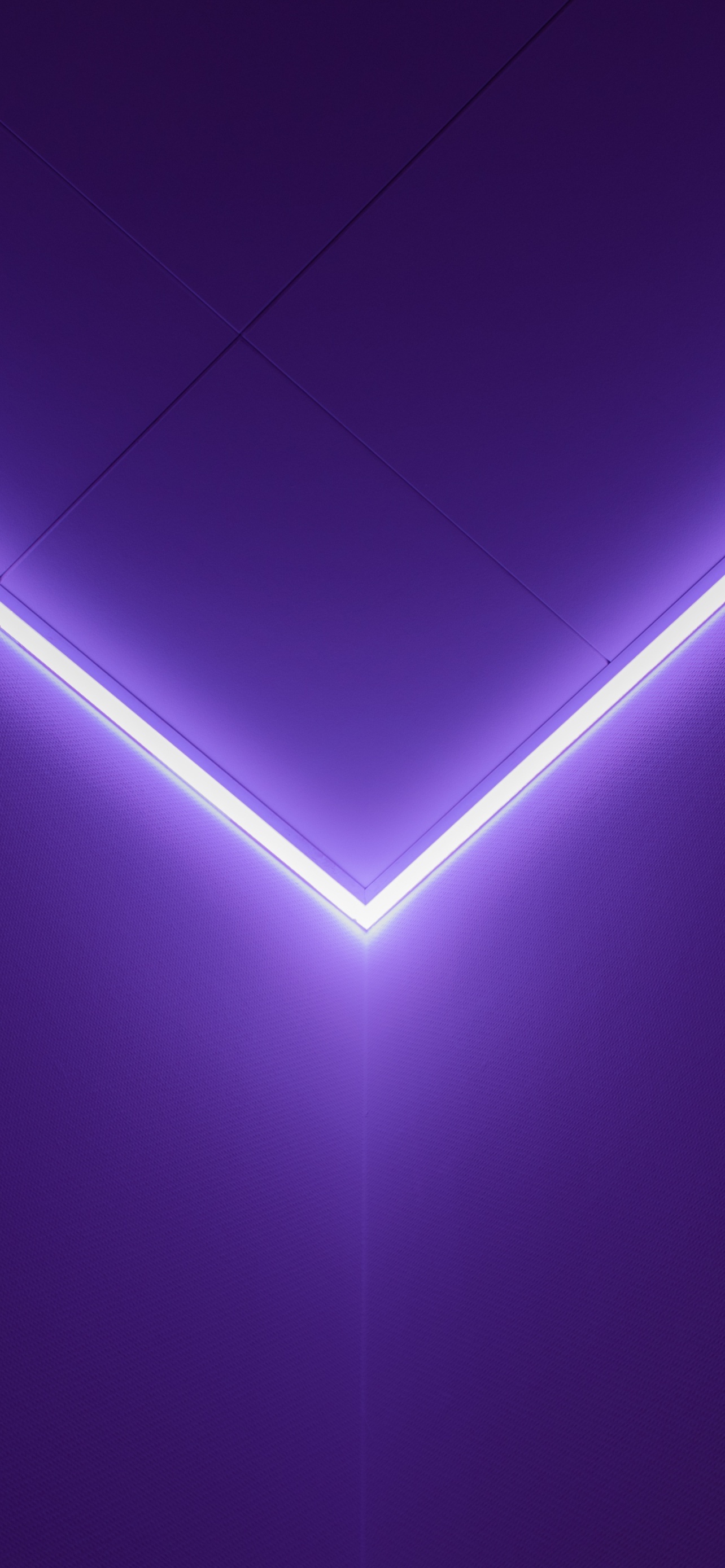1284x2778 Purple Light Geometric Glowing Lines Minimalist 5K