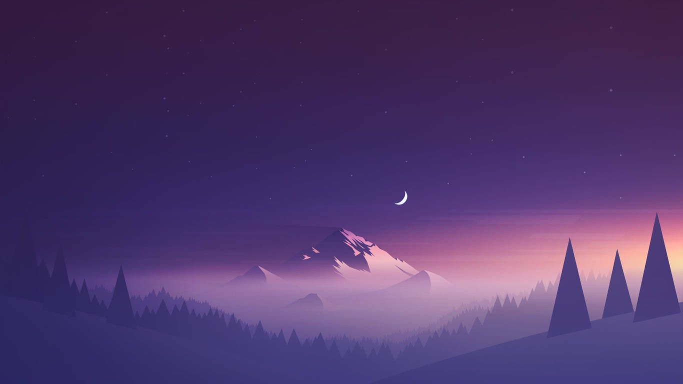 1366x768 Minimal Light Wallpaper