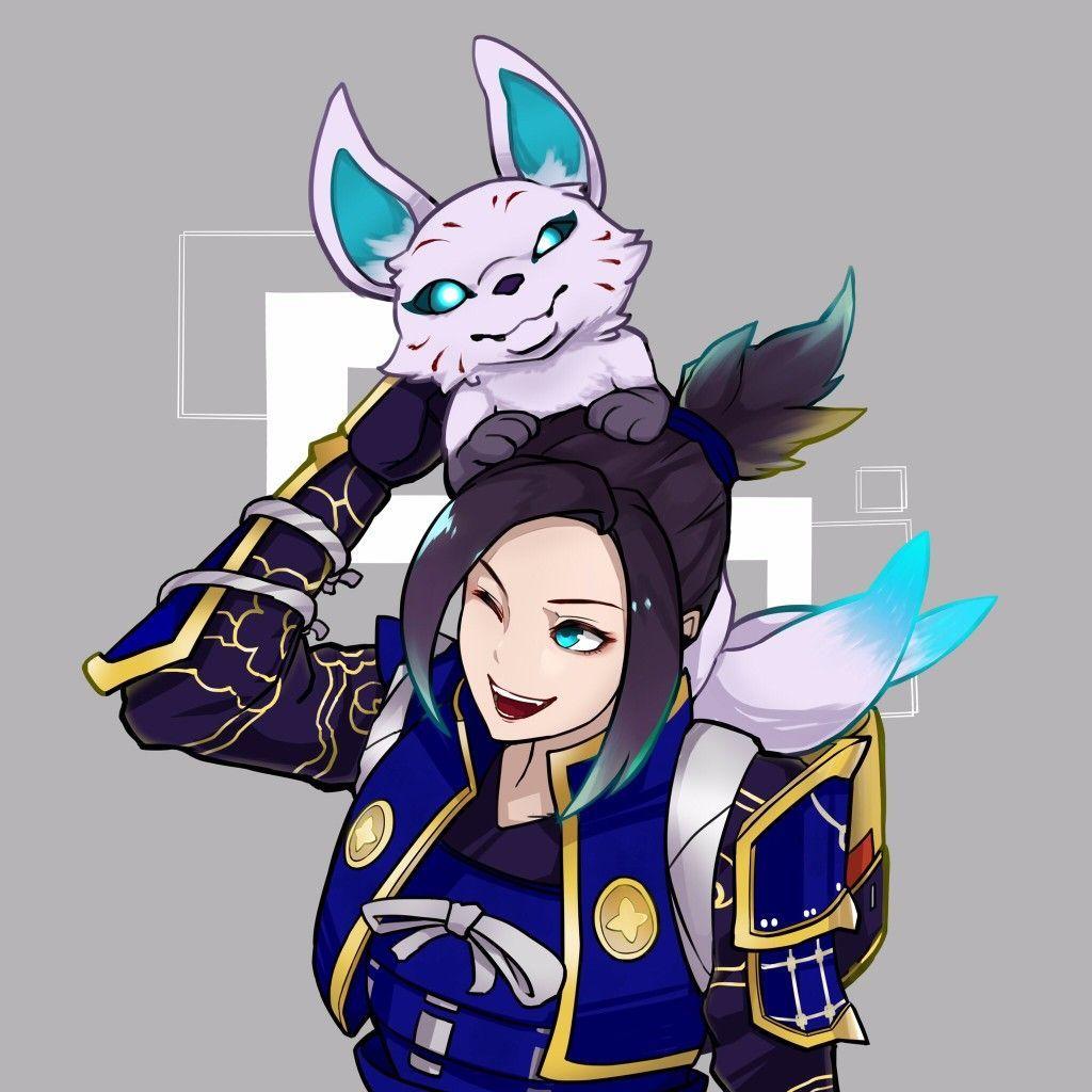 1024x1024 Hime and Kitsune. Kawaii anime, Kitsune, Anime furry