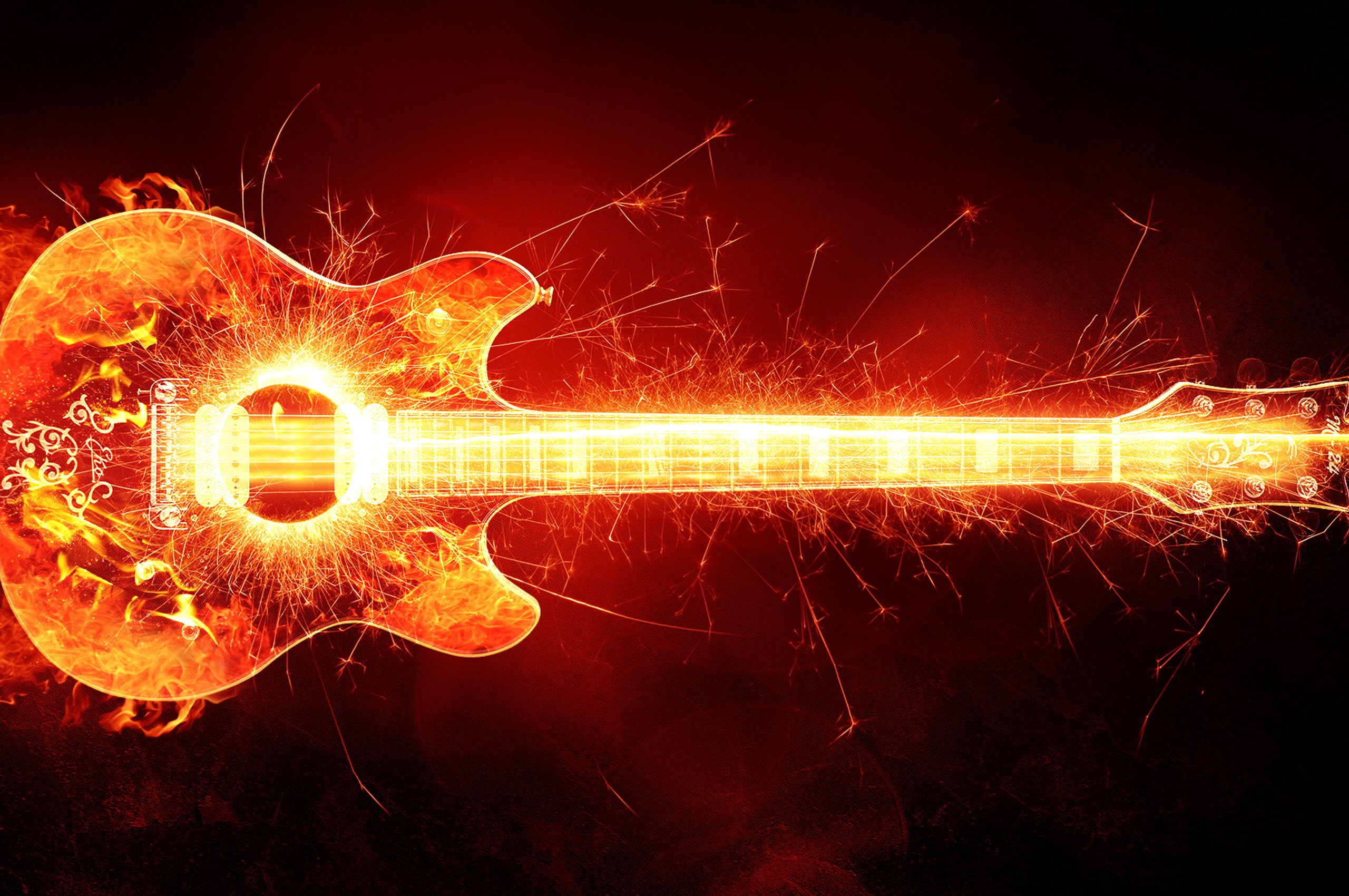 2560x1700 Blazing Guitar Chromebook Pixel , HD 4k Wallpaper, Image, Background, Photos and Picture