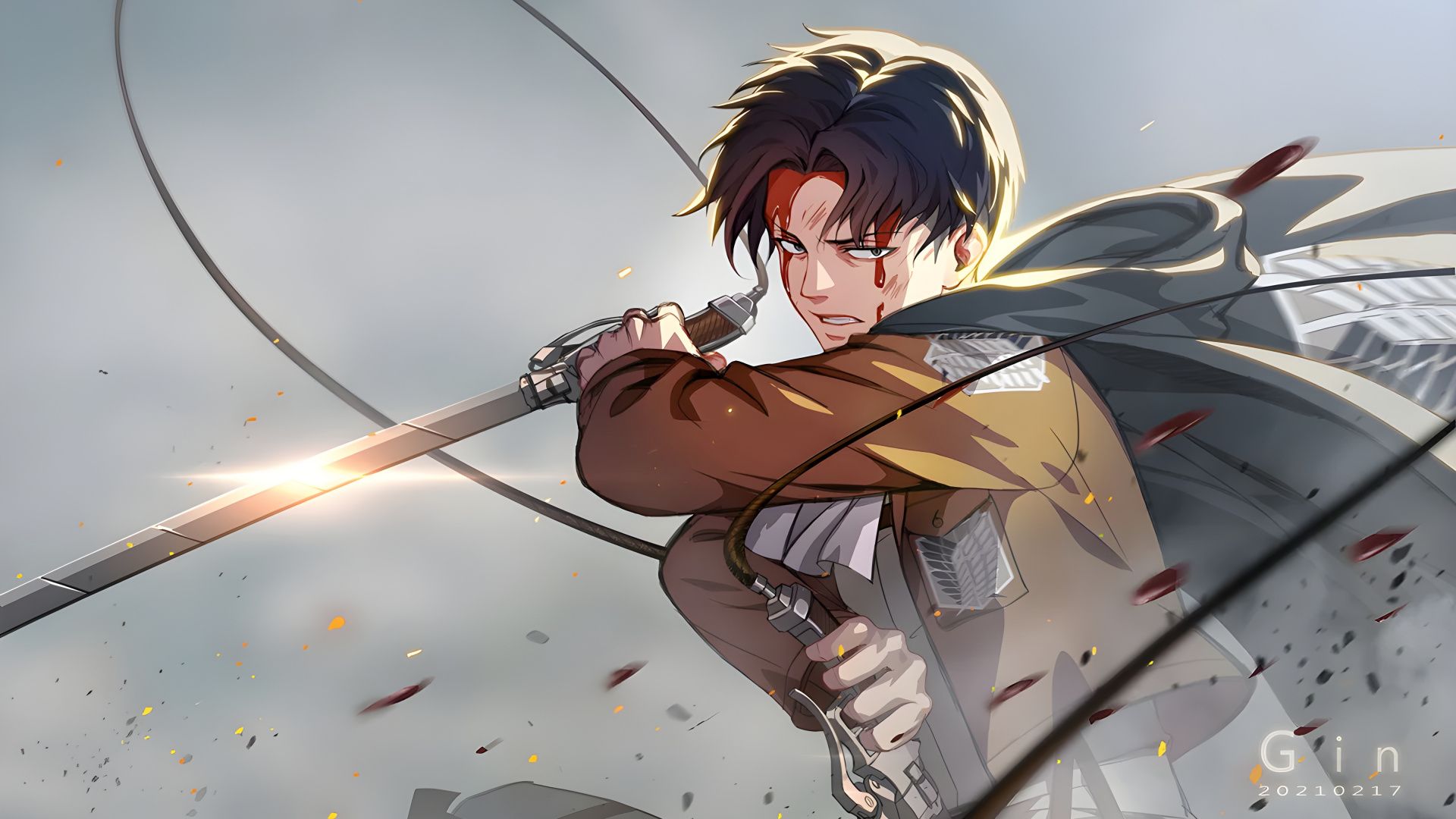 1920x1080 Full HD, HDTV, 1080p 16:9 Eren Yeager Wallpaper Free 1920x1080 High Quality Background
