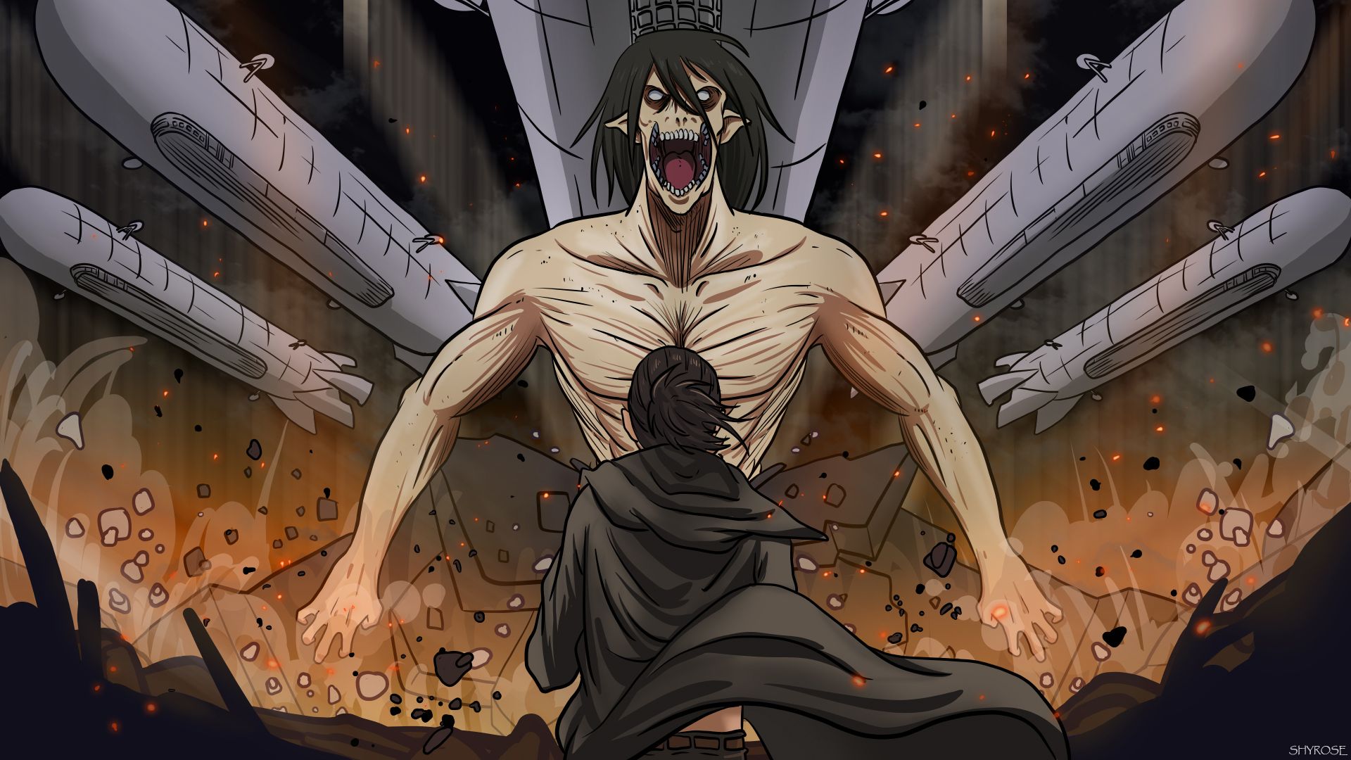 1920x1080 Eren Yeager HD Attack On Titan Wallpaper