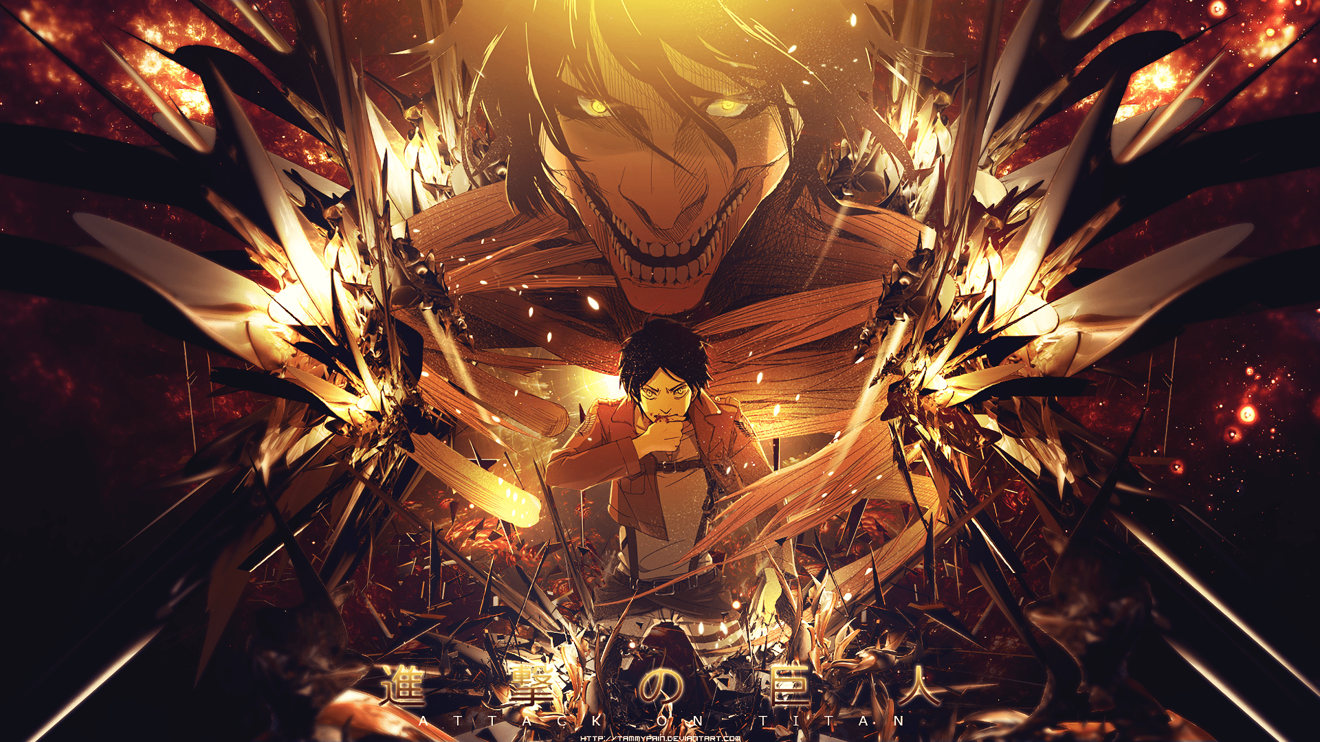 1920x1080 Eren Yeager Unleashed