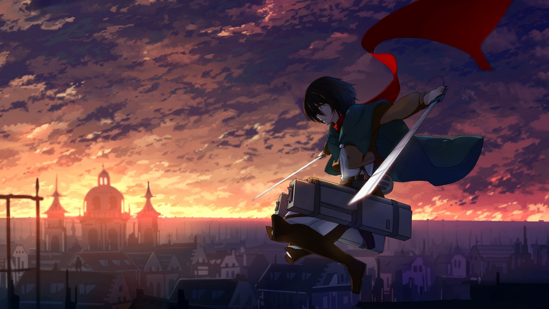 1920x1080 Full HD, HDTV, 1080p 16:9 Eren Yeager Wallpaper Free 1920x1080 High Quality Background