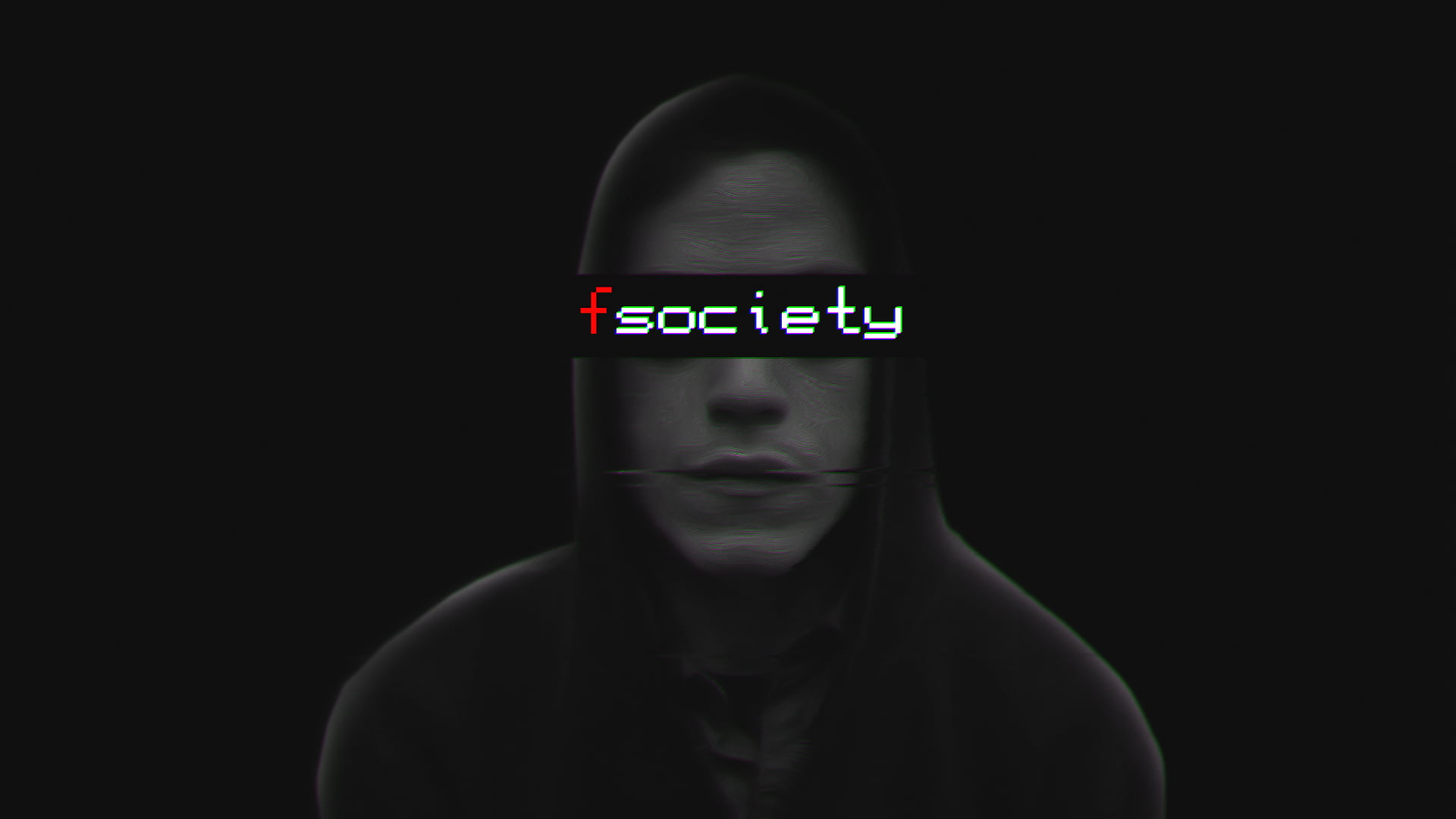 1920x1080 F Society text overlay, Mr. Robot, Elliot (Mr. Robot), TV, fsociety HD wallpaper