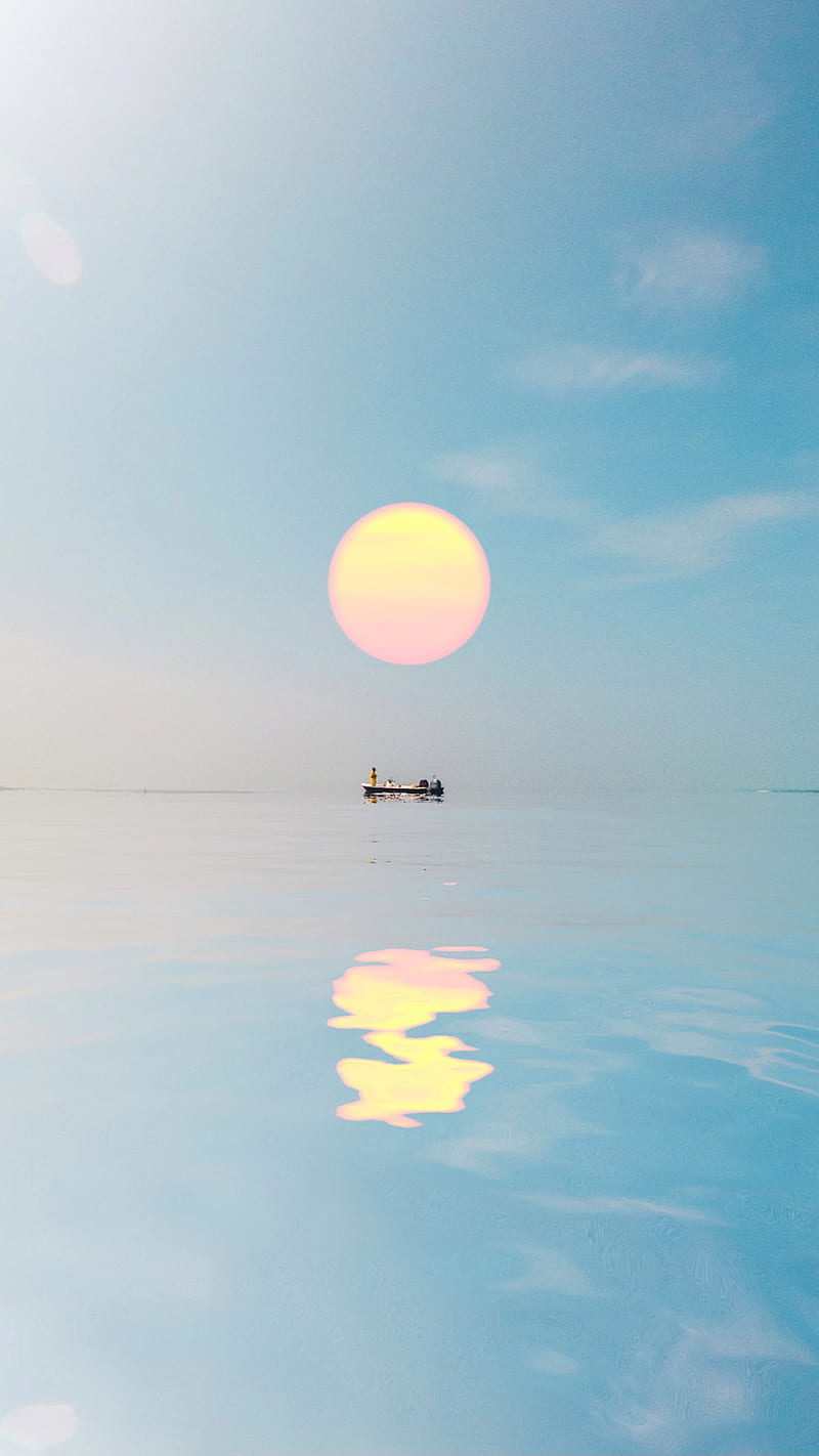 800x1422 HD peaceful calm waves wallpaper