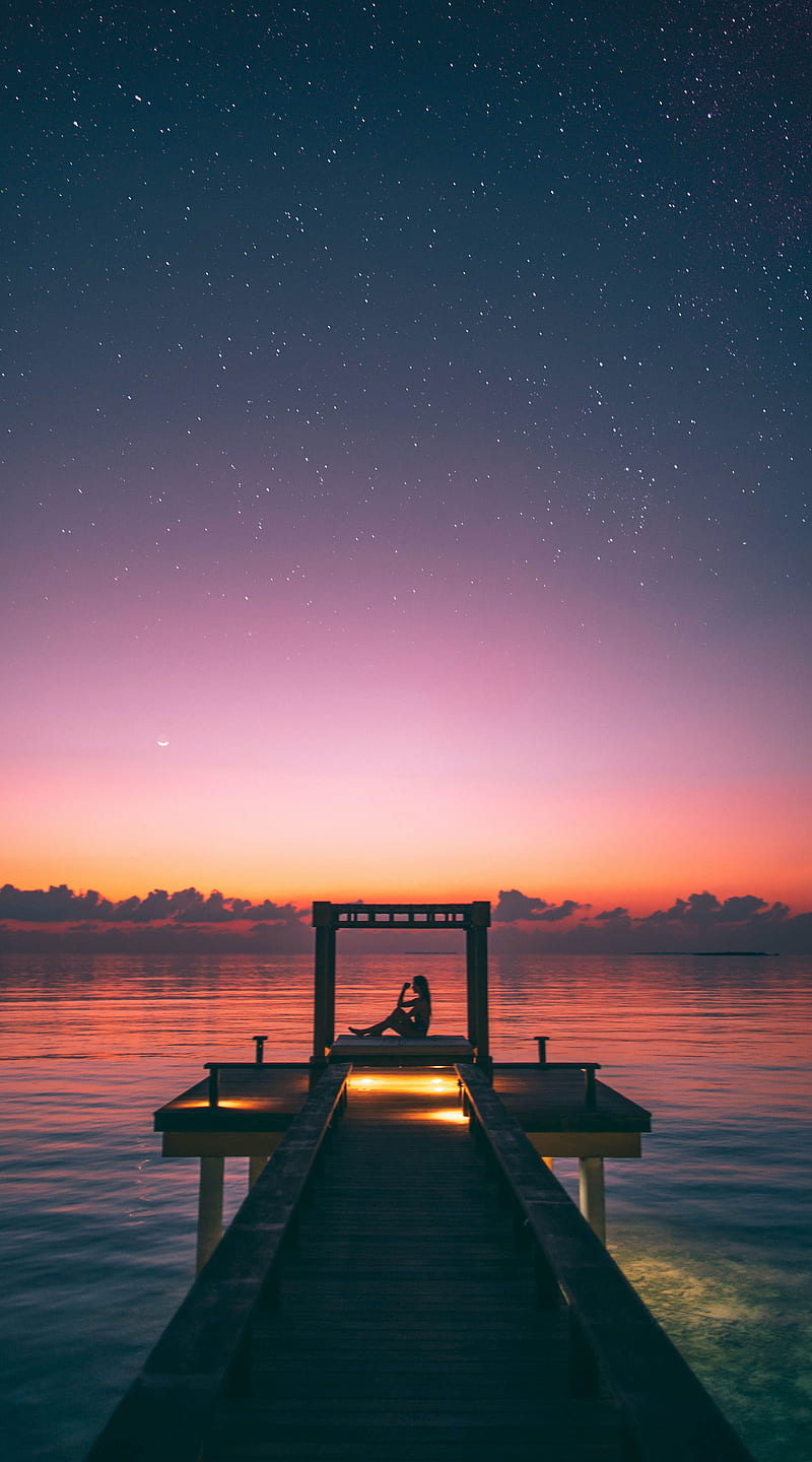 800x1440 Treat me like that, Tupac2x, beach, bf, calm, lake, meditation, new, night, peace, HD phone wallpaper