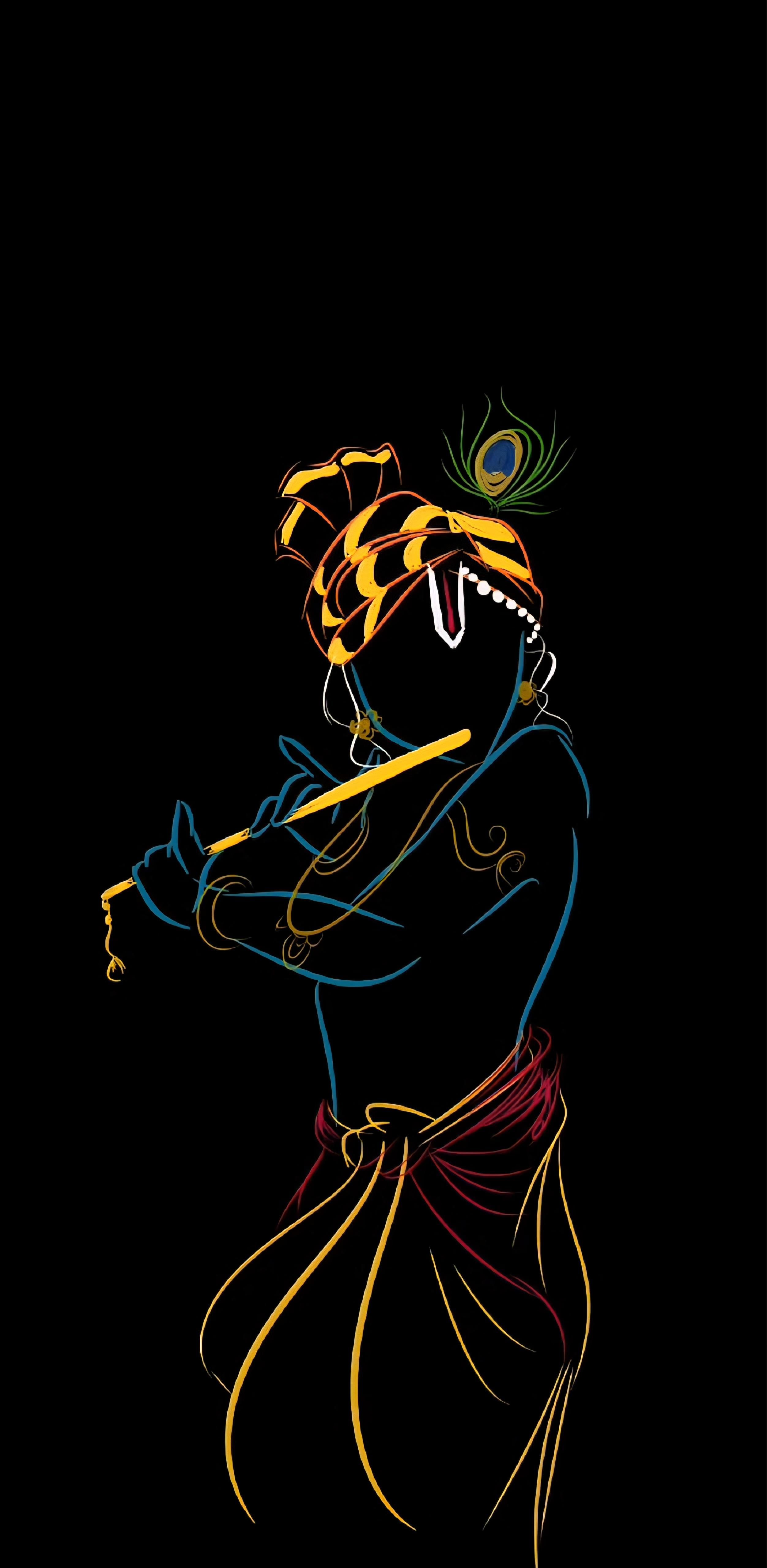 2504x5120 Murlidhar. Modern Minimalist Art