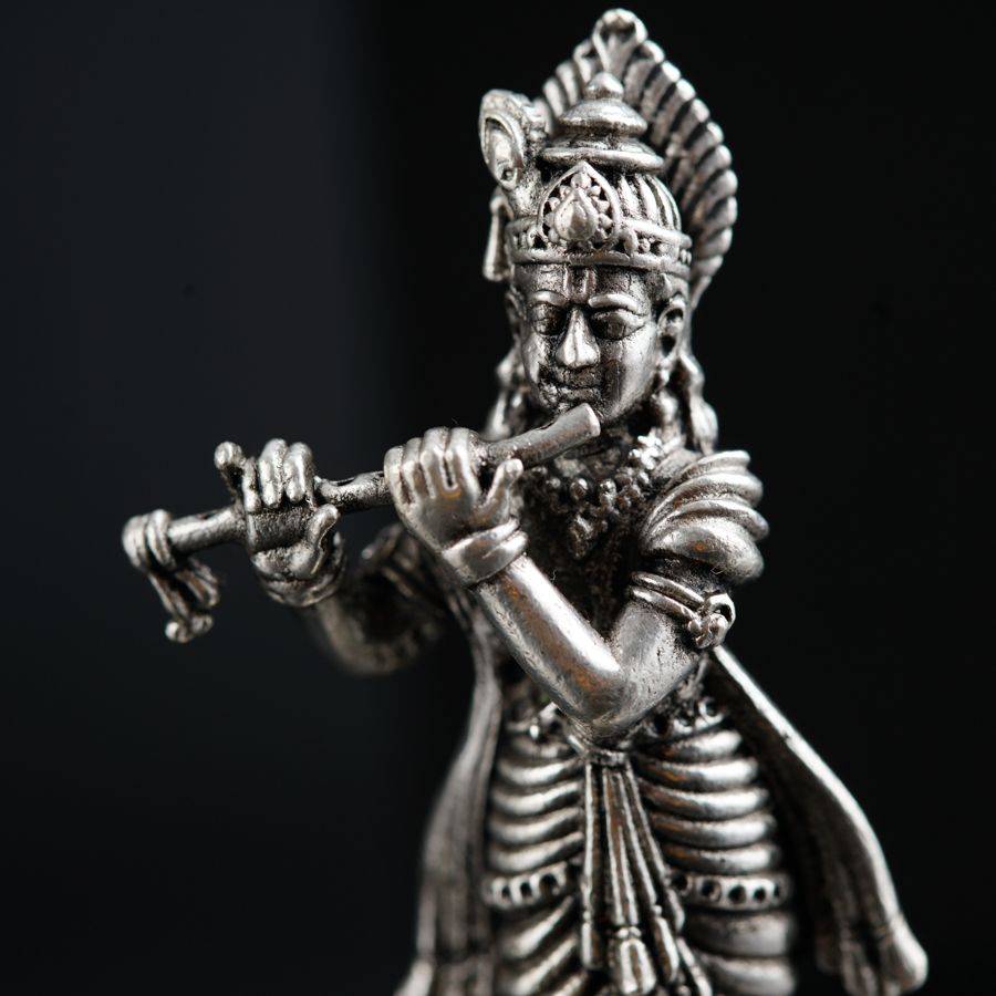 900x900 Silver Murlidhar Premium Jewelry. House of Aadyaa