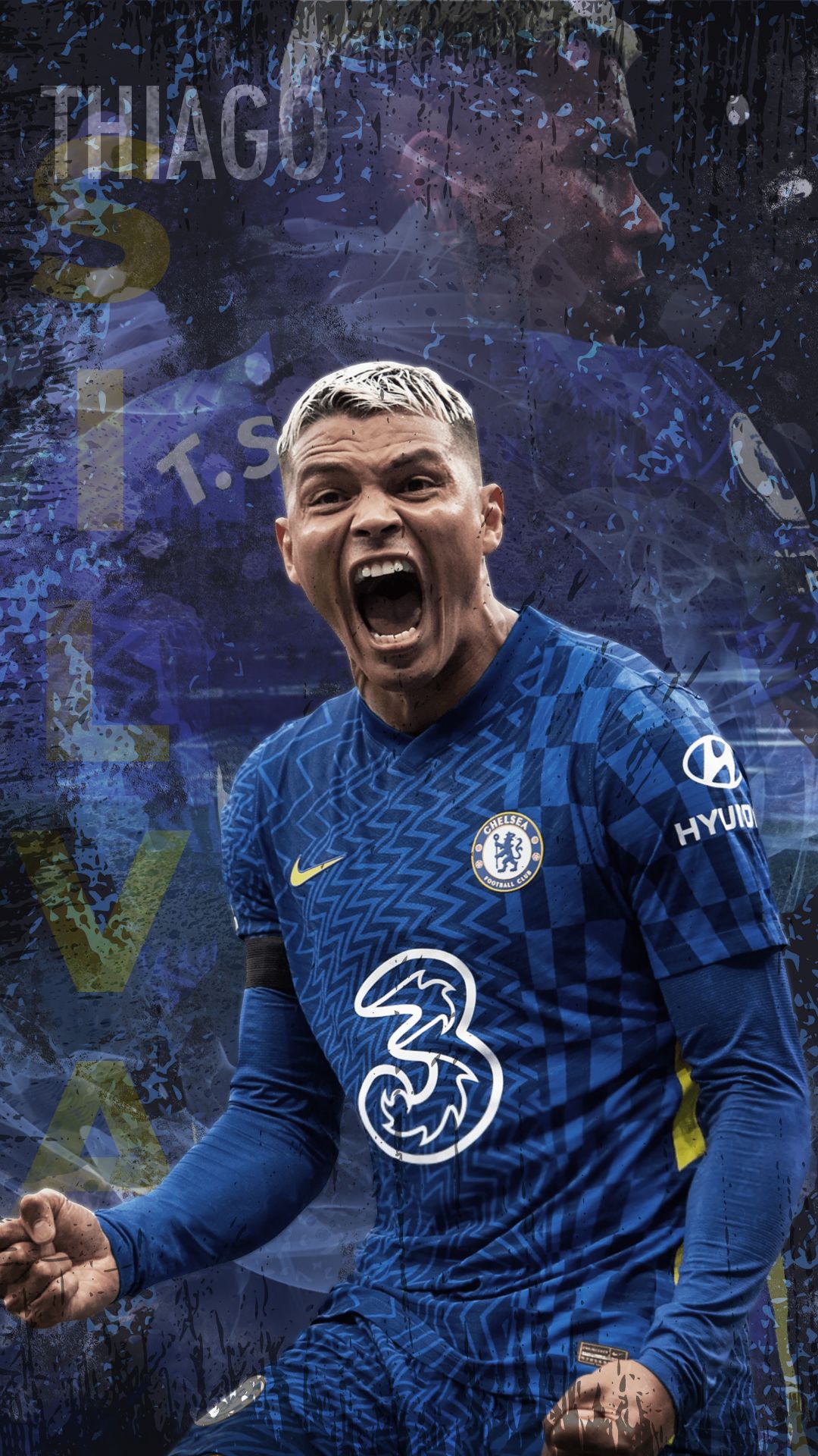 1080x1920 Made a phone wallpaper of the legendary Thiago Silva if anyone wants to use it