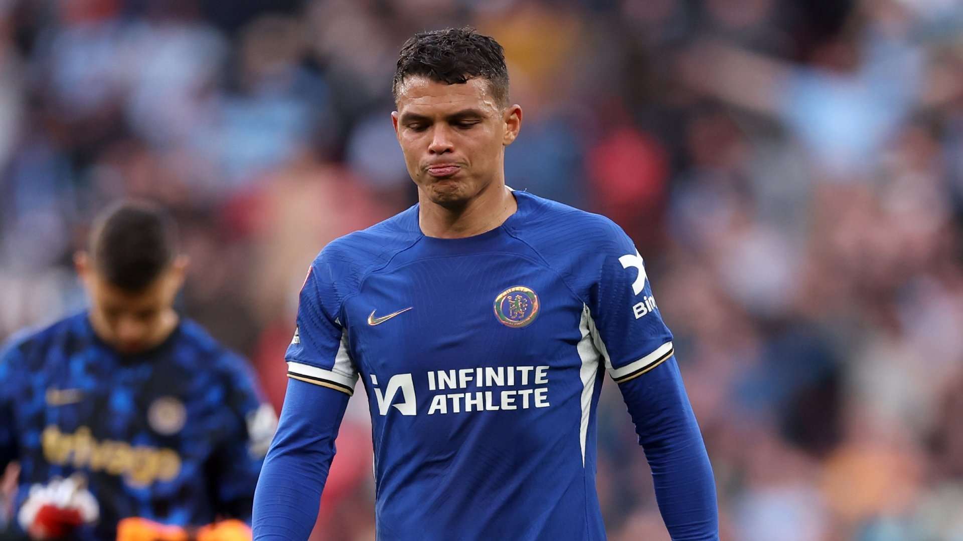 1920x1080 Thiago Silva on his way out? Chelsea defender confirms he has made a decision on his future after being left in tears by FA Cup defeat