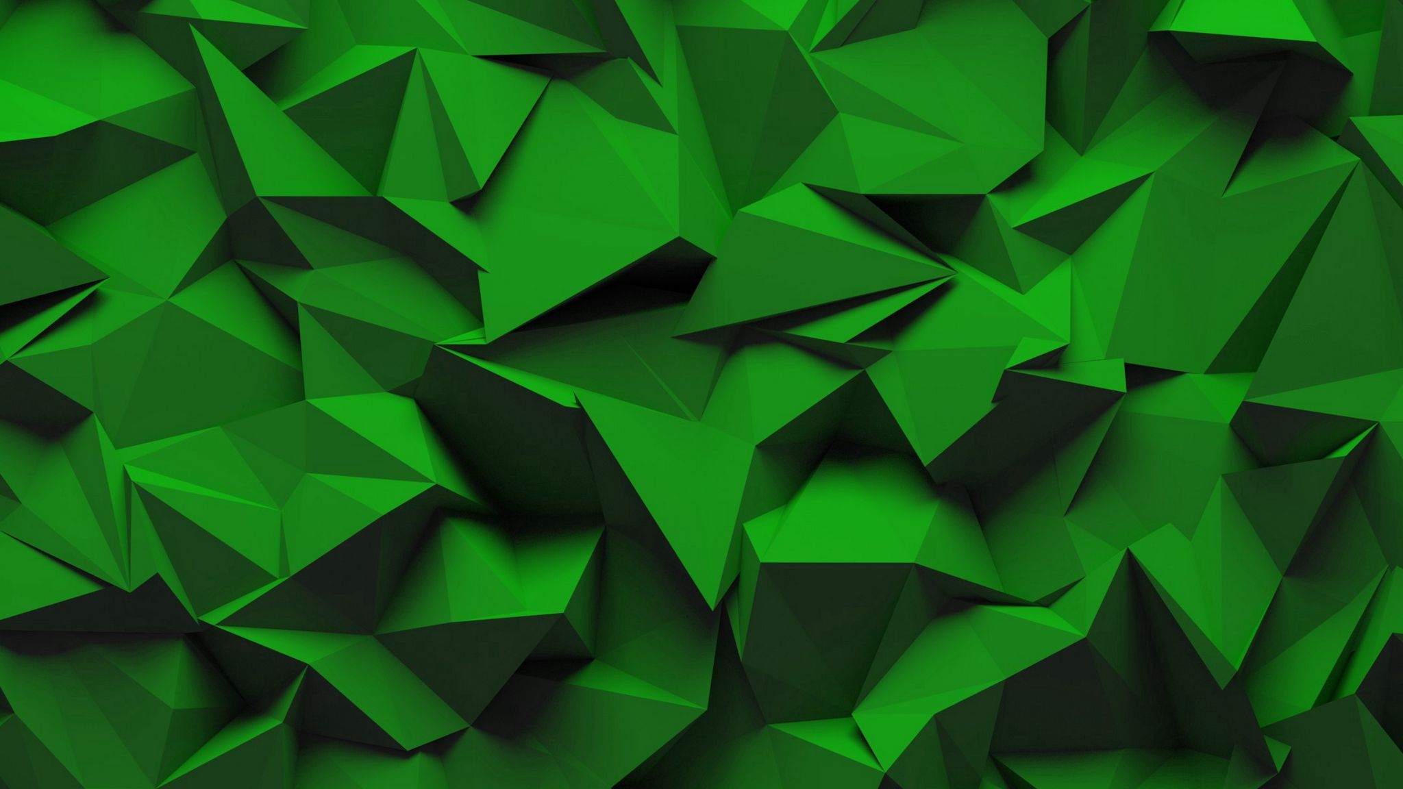2048x1152 Download wallpaper 2048x1152 texture, relief, geometric, volume, green ultrawide monitor HD background