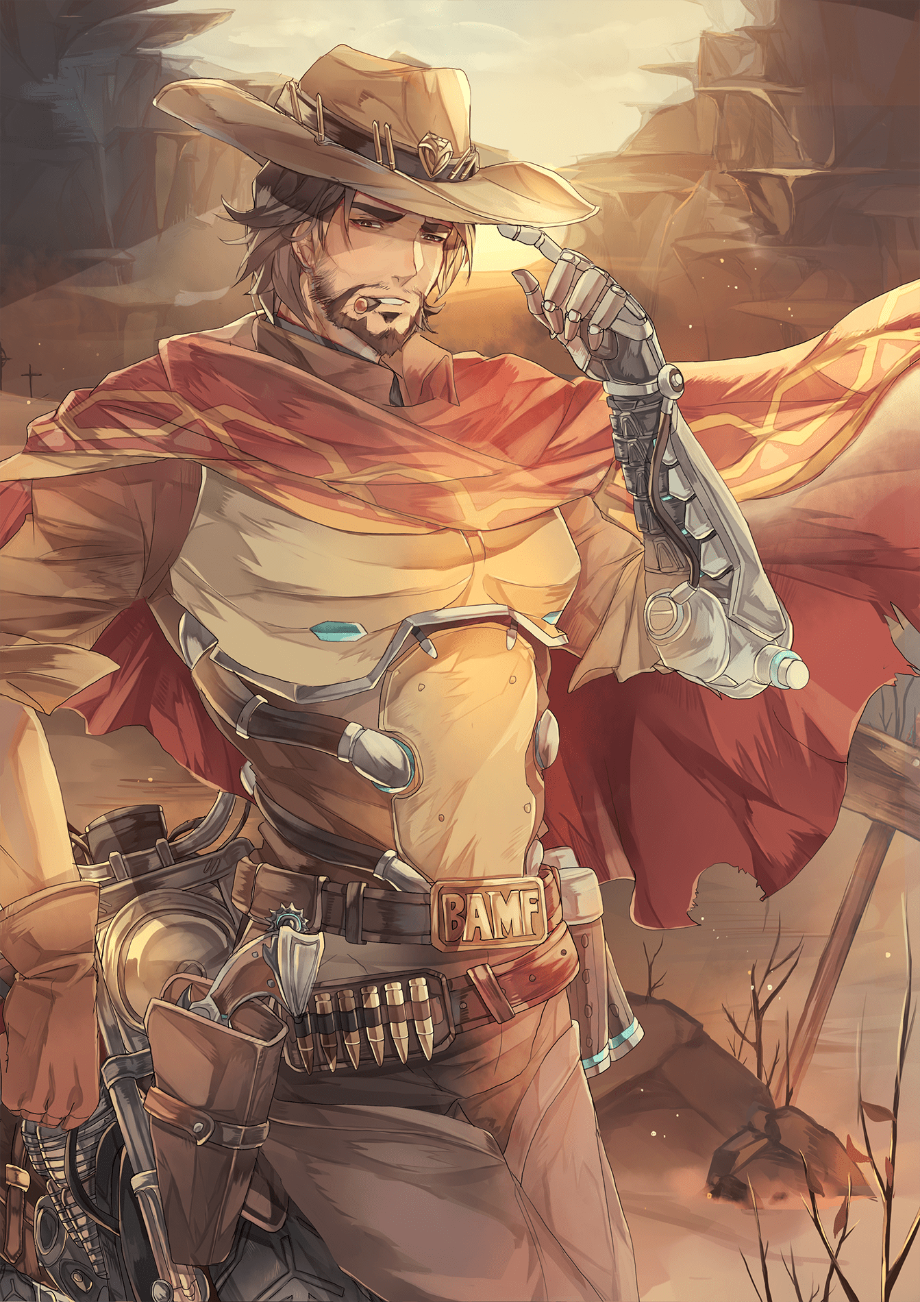 1343x1900 Cassidy Overwatch Wallpaper