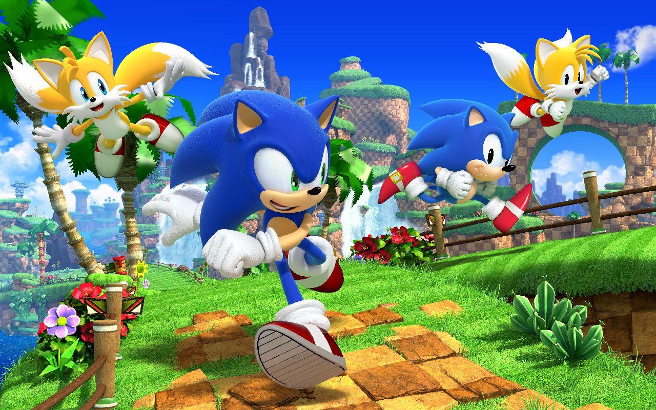 1280x800 Green Sonic Wallpaper