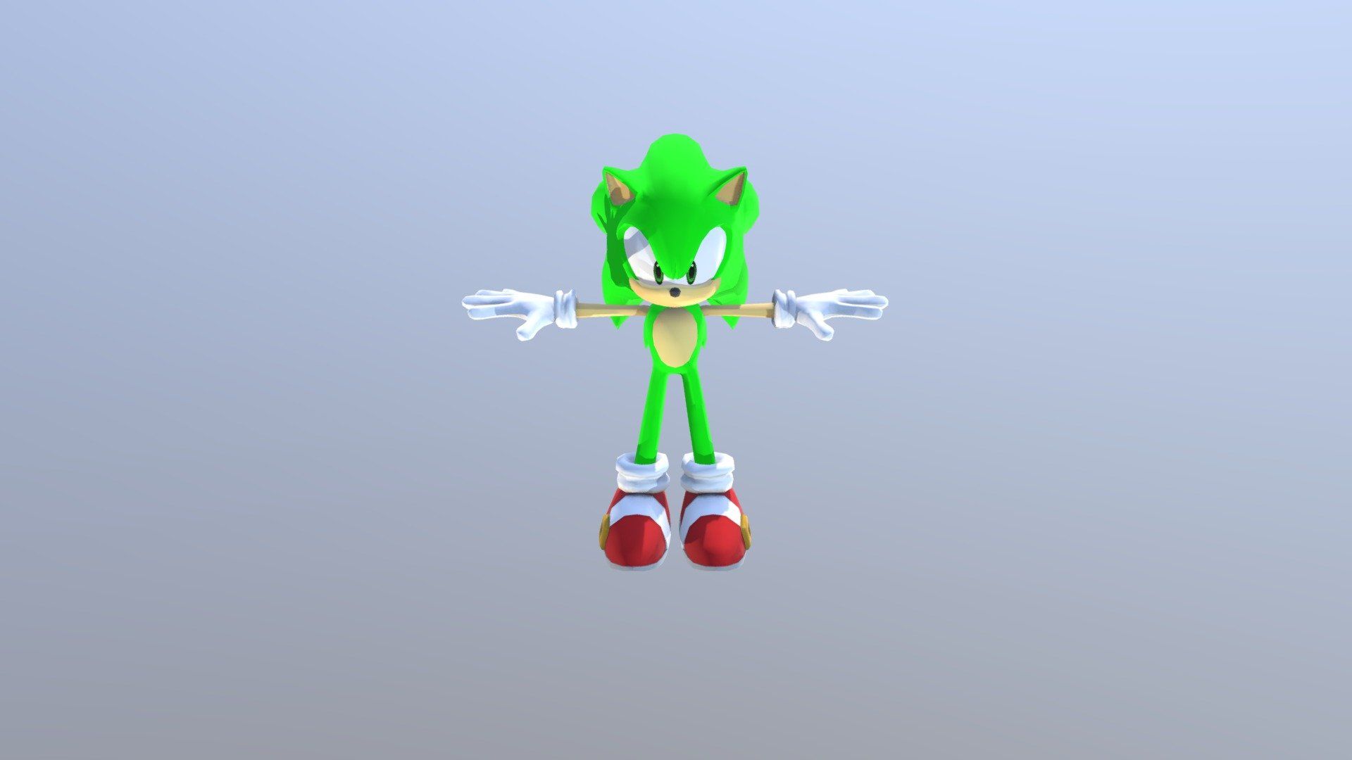 1920x1080 green sonic Free 3D model by robert boom [b9ee343]