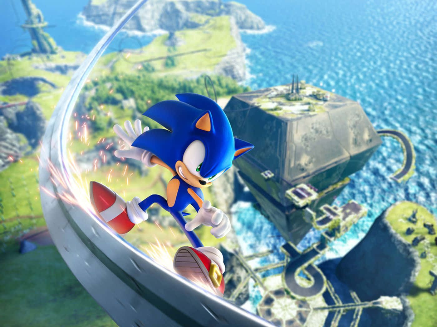 1400x1050 Sonic Green Forest Wallpaper