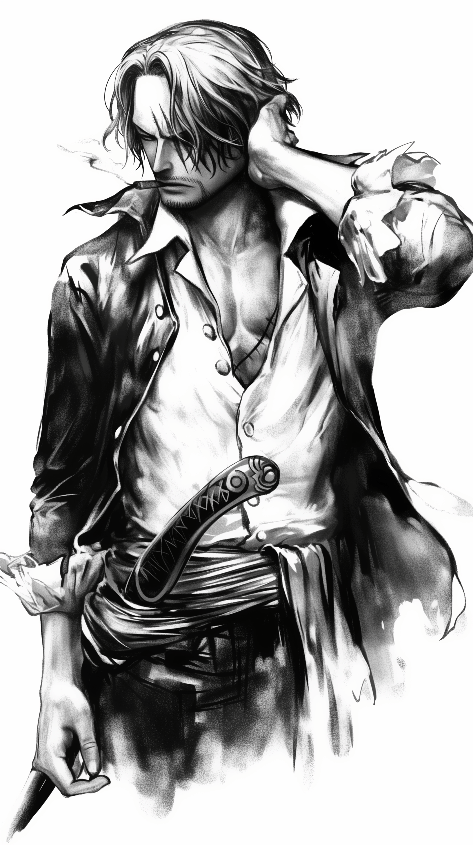 1632x2912 Shanks Wallpaper: A Bold One Piece Anime Style