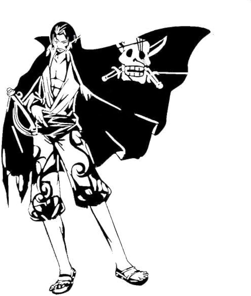 850x1000 Amazon.co.jp: sticker wall sticker onepiece shanks interior wallpaper adhesive poster large life size large room easy : Home & Kitchen