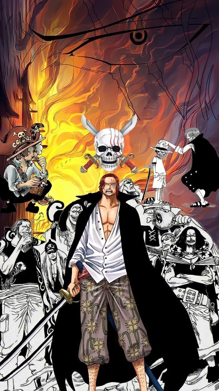 736x1310 One Piece Shanks. White beard wallpaper, Black beard one piece wallpaper, Onepiece wanted poster wallpaper