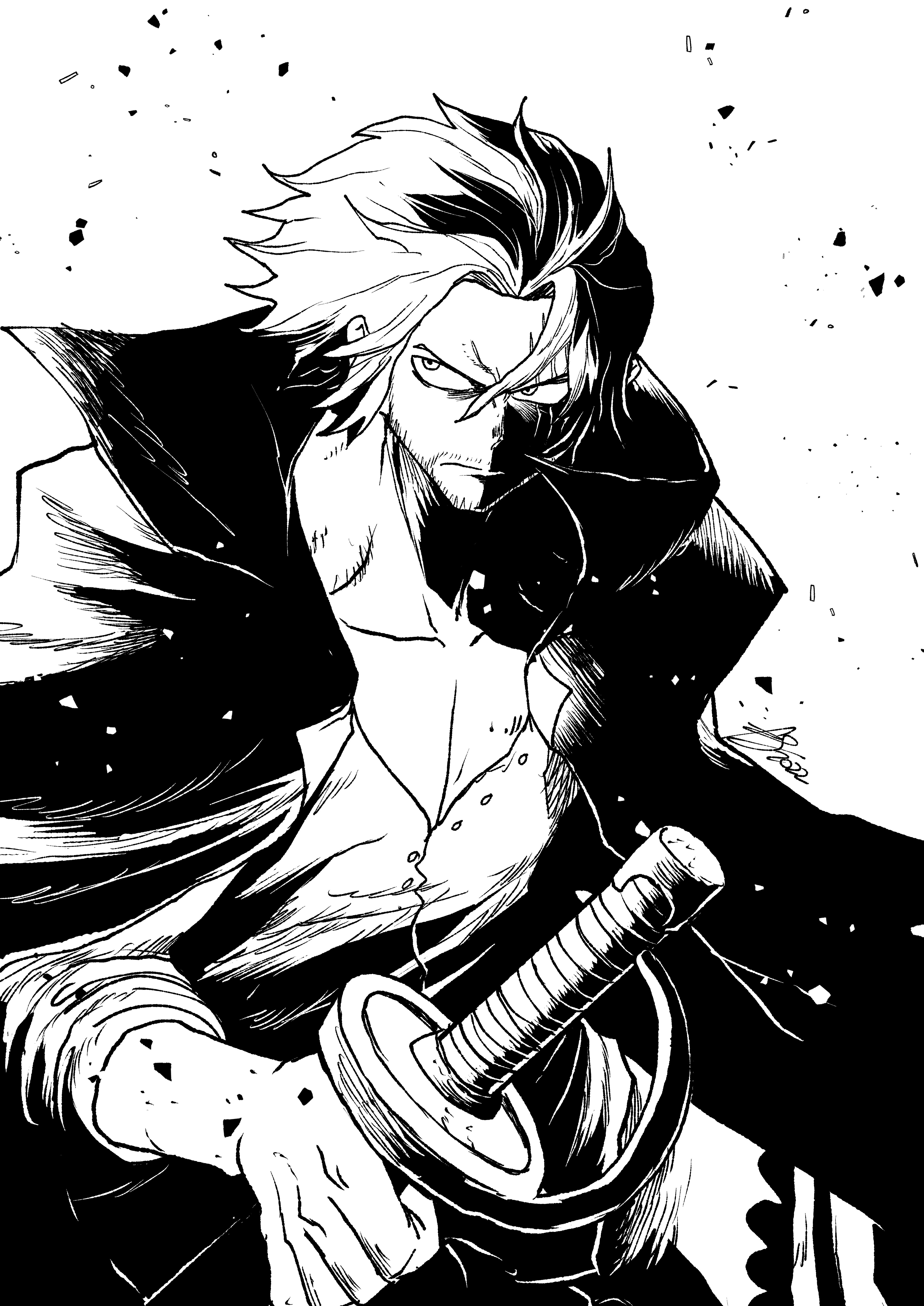 4962x7014 Drew Some Shanks Fan Art To Get Off Some Drawing Rust IG Twitter: Kongratss