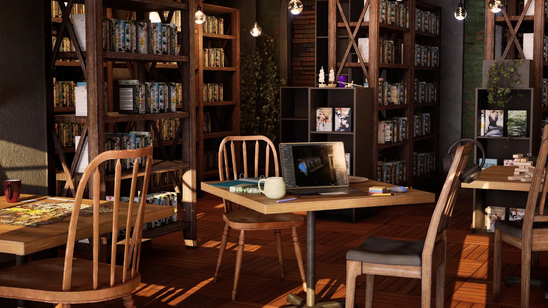 1920x1080 The Library Cafe. Barrel & Bark Interactive