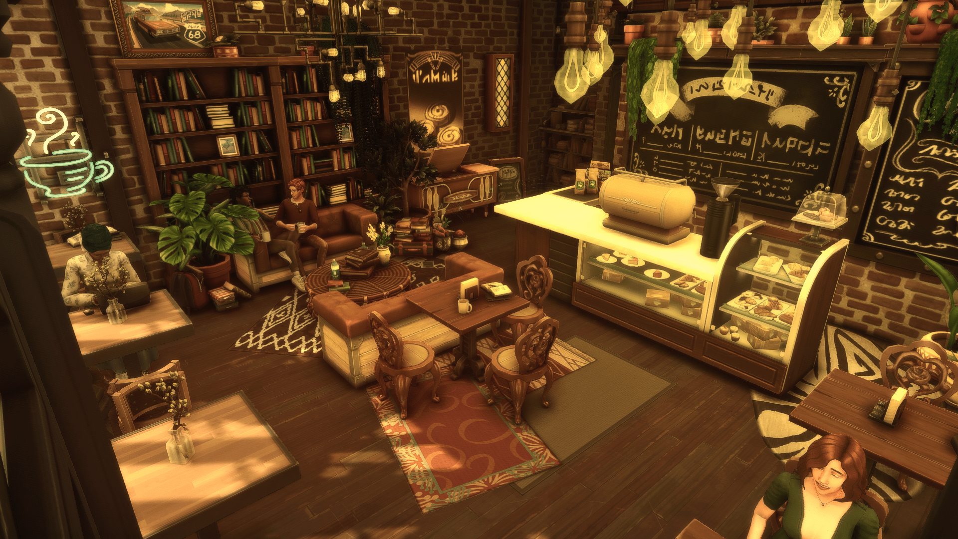1920x1080 The Cafe Interior From My Willow Creek Library Cafe Build