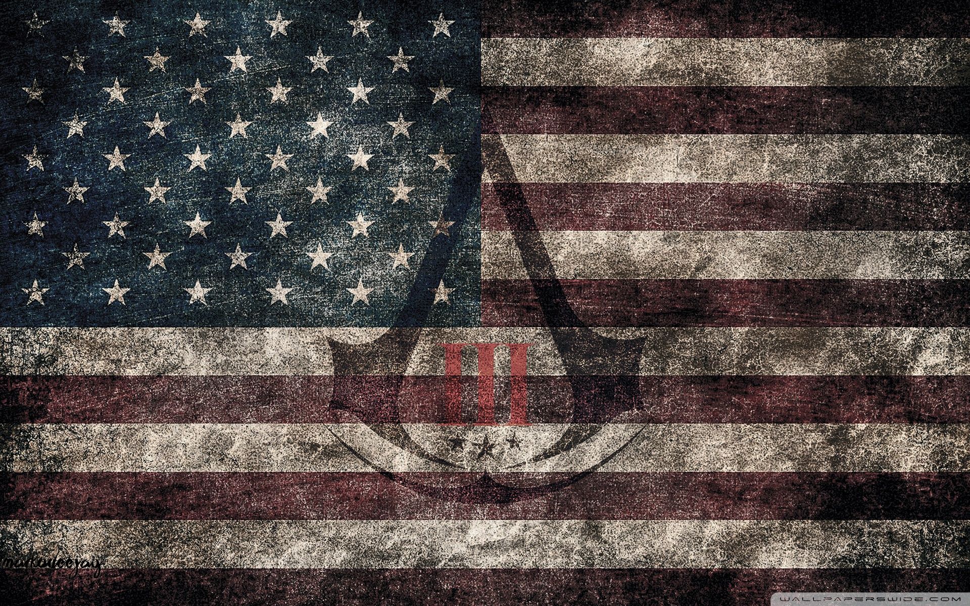 1920x1200 Assassin's Creed III Eroded Flag 4K UHD Wallpaper for UltraHD Desktop and TV : Smartphone and Tablet Devices