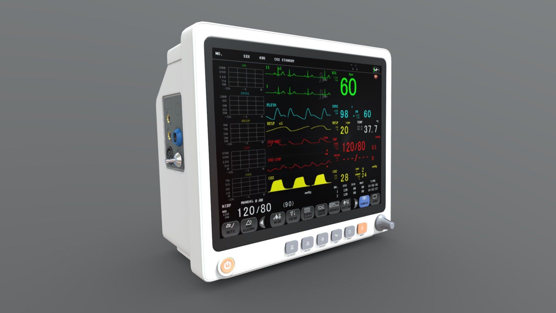 1920x1080 Patient Monitor model by ChakkitPP [90a821f]