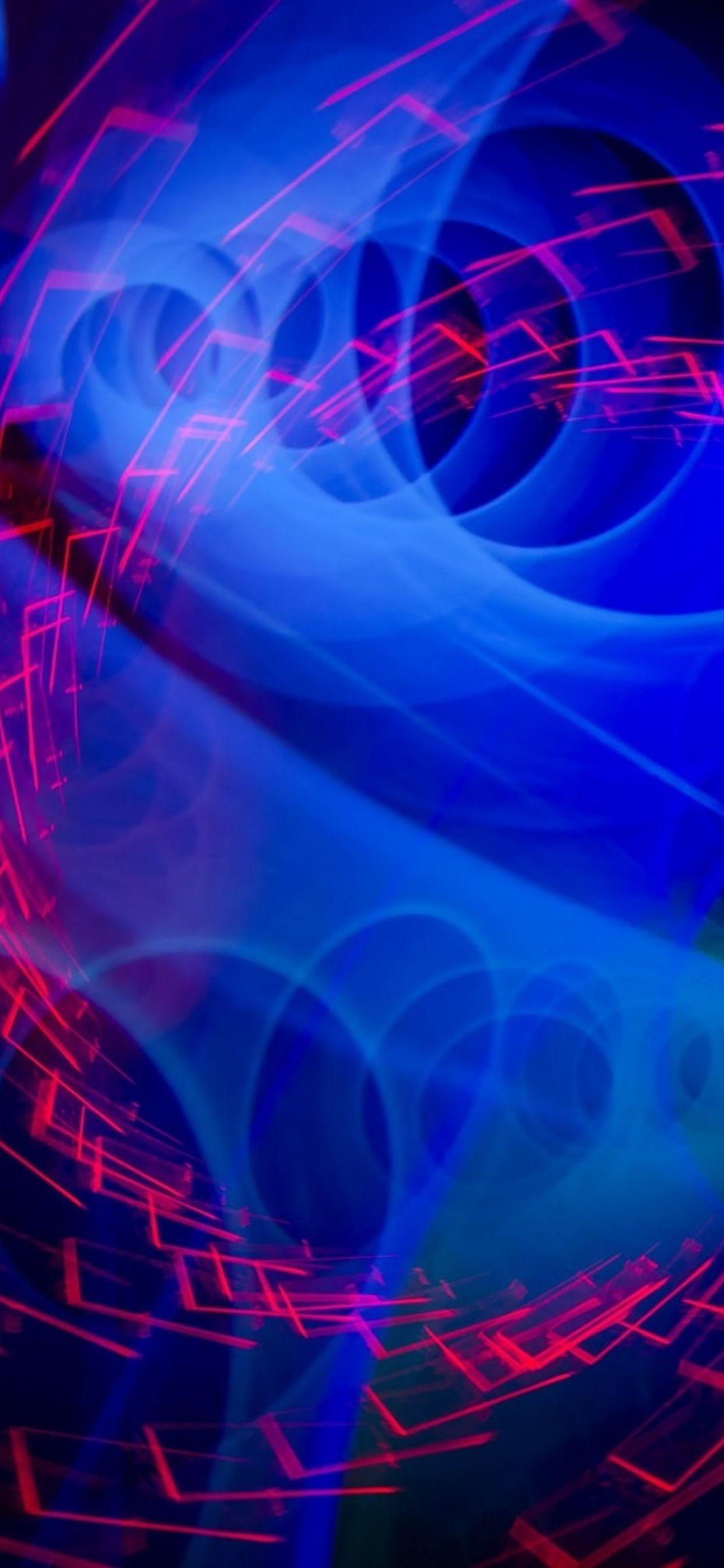 1242x2688 Abstract Blue Swirl Wallpaper