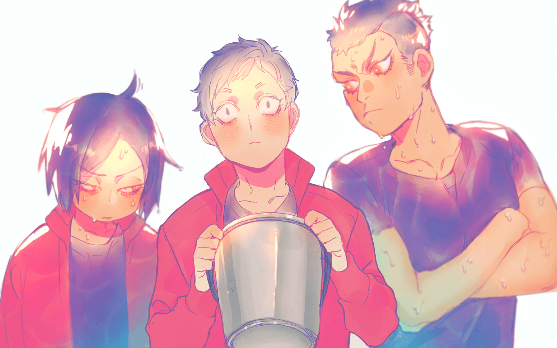 1920x1200 Download 1920x1200 Haikyuu, Kozume Kenma, Fukunaga Shouhei, Yamamoto Taketoro, Friends Wallpaper for MacBook Pro 17 inch