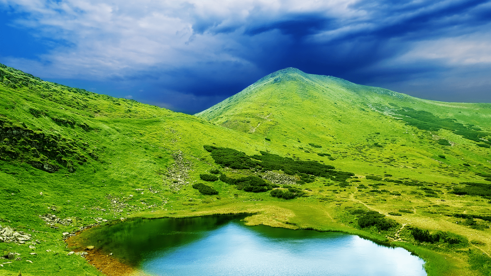 1600x900 Free download wallpaper pond heart HD wallpaper love wallpaper HD wallpaper [1600x1200] for your Desktop, Mobile & Tablet. Explore Free Mountain Spring Wallpaper. Mountain Range Wallpaper, Wallpaper Nature Mountains