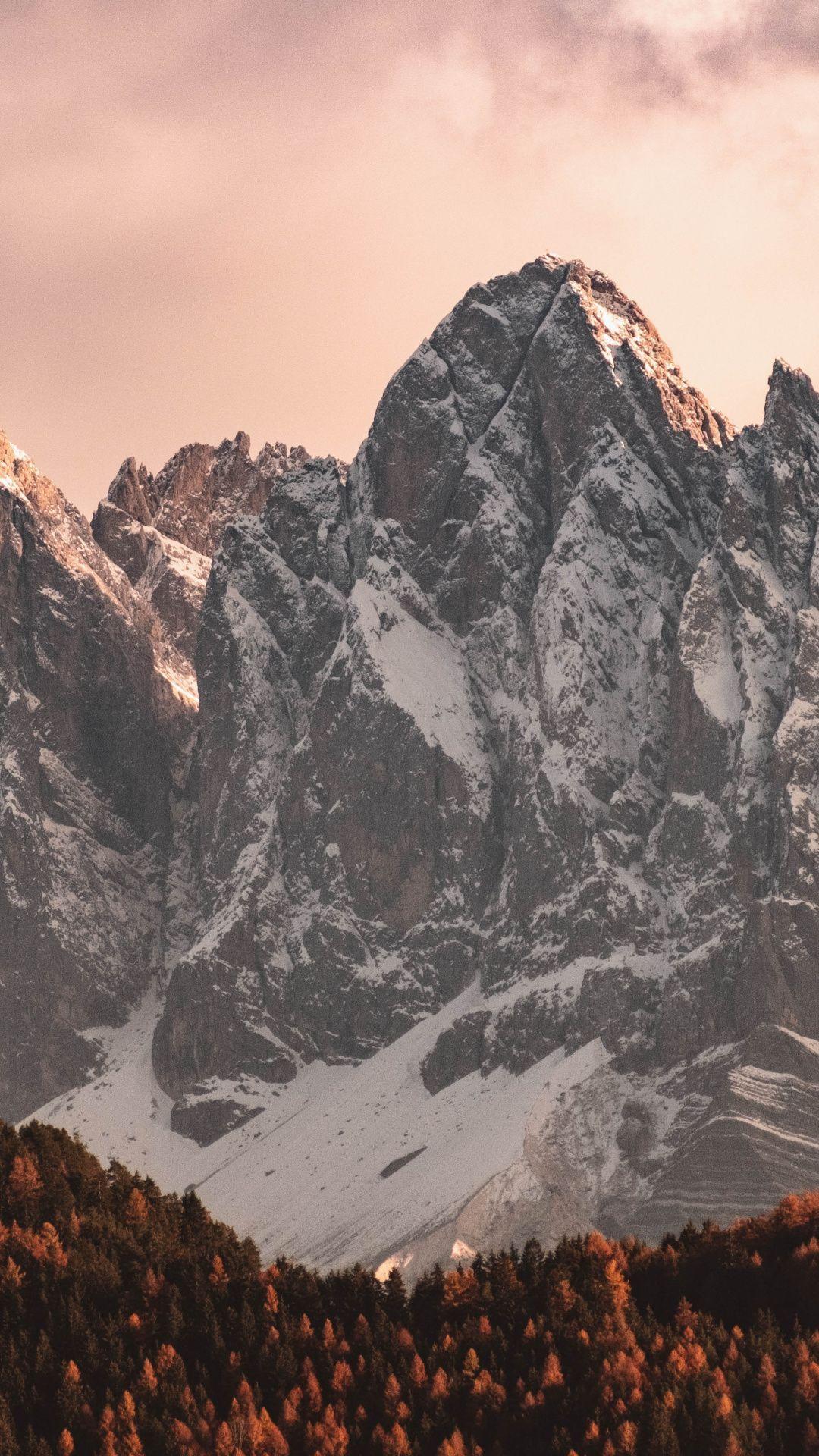 1080x1920 Rocky mountains, autumn, trees, nature, Italy Wallpaper. Fotos, Montanhas, Paisagens
