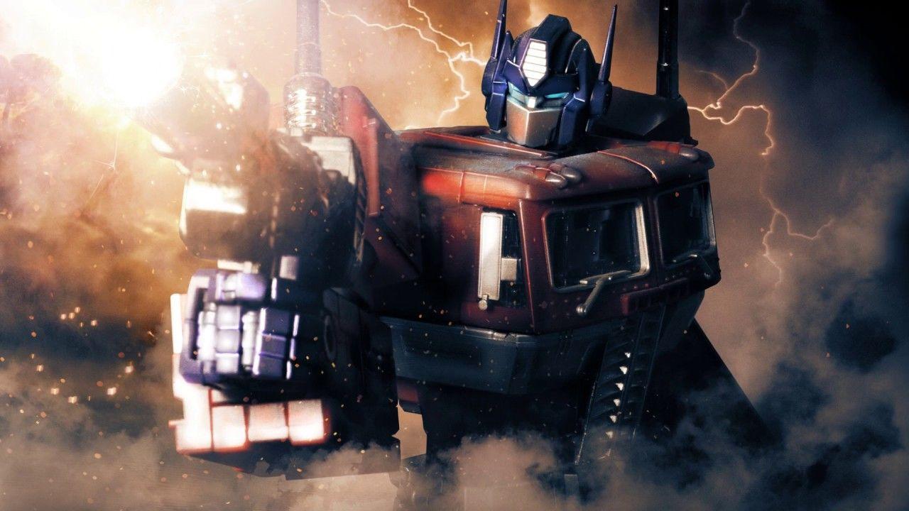 1280x720 Optimus Prime, Fire! Wallpaper (G1 Transformers Photohop Speed Art)