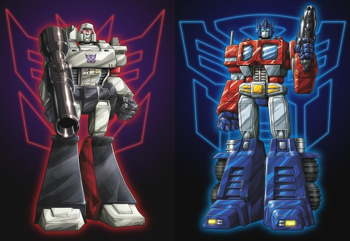 1189x819 Megaton vs. Optimus Prime. Transformers, Megatron, Transformers art
