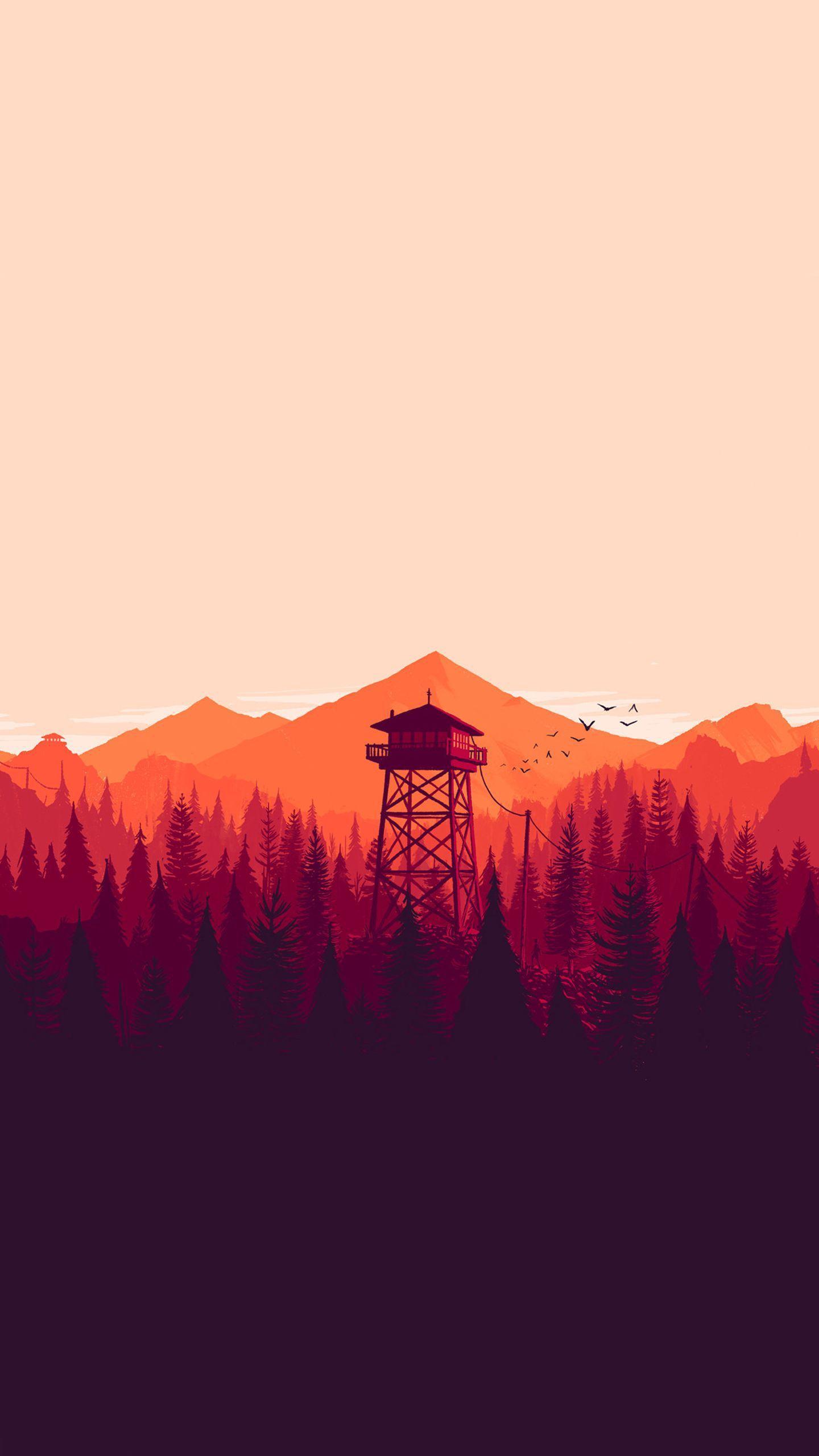 1440x2560 Flat Material Design Fire Watch Wallpaper!. Android Development And Hacking
