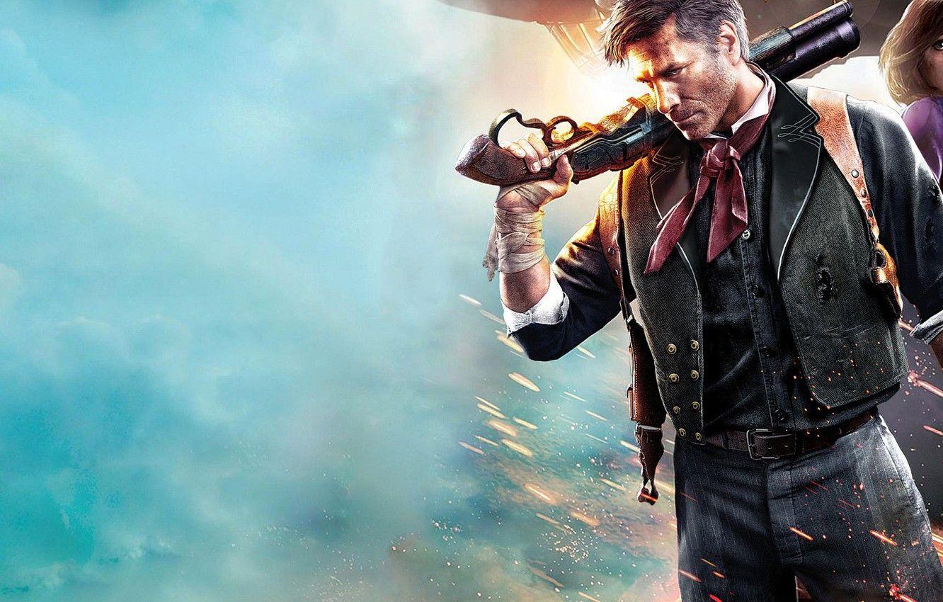 1332x850 Wallpaper poster, Elizabeth, BioShock Infinite, Booker image for desktop, section игры