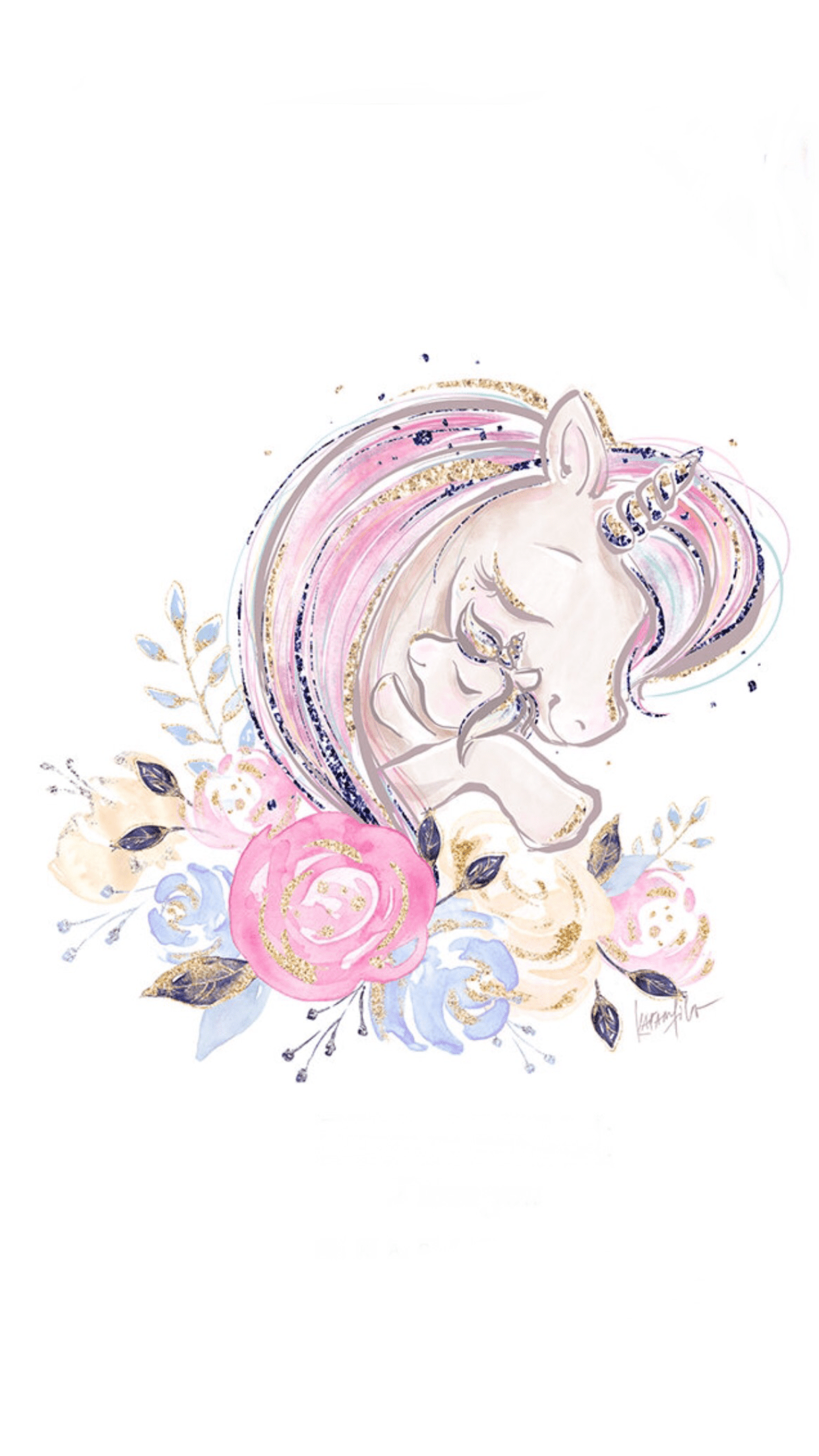 1242x2208 Pinterest : MissA_K. Unicorn art, Unicorn wallpaper, Cute wallpaper
