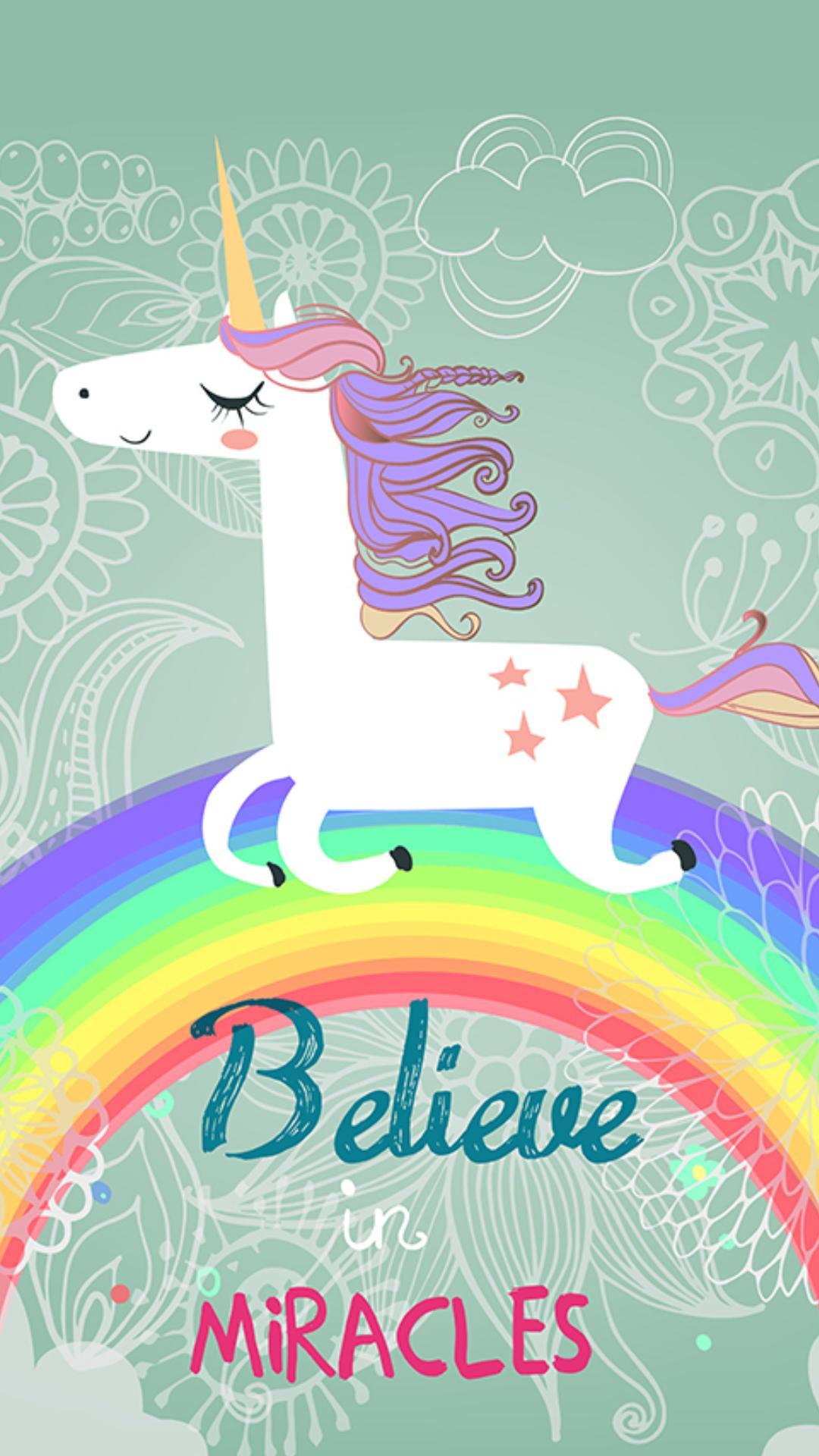 1080x1920 Cute Unicorn Wallpaper for Android