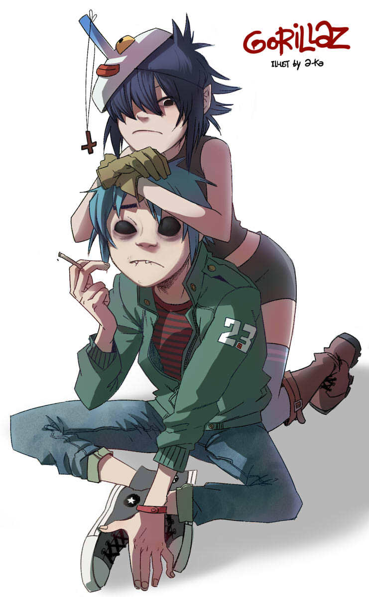 741x1200 Gorillaz, 2d, And Noodle Image HD Wallpaper