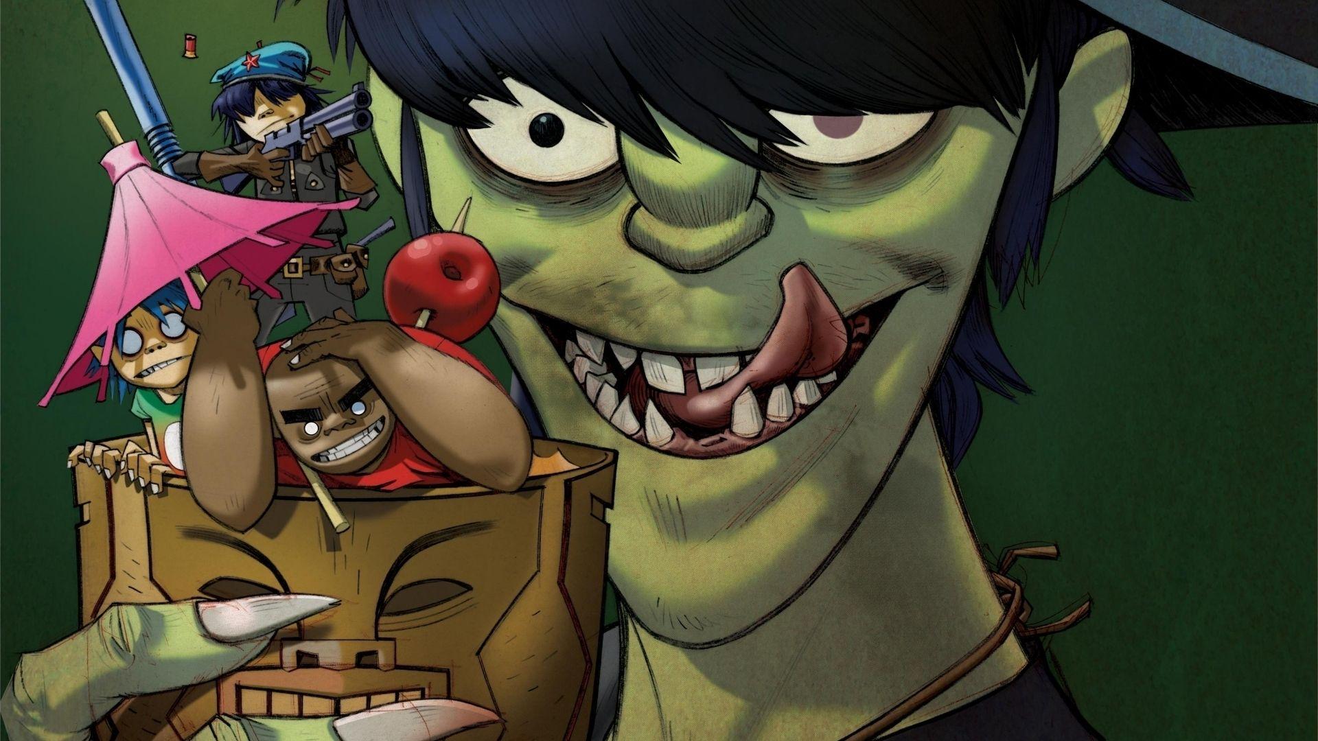 1920x1080 2D, Alternative, Gorillaz, Murdoc Niccals, Noodle, Russel Hobbs HD Wallpaper & Background • 15245 • Wallur