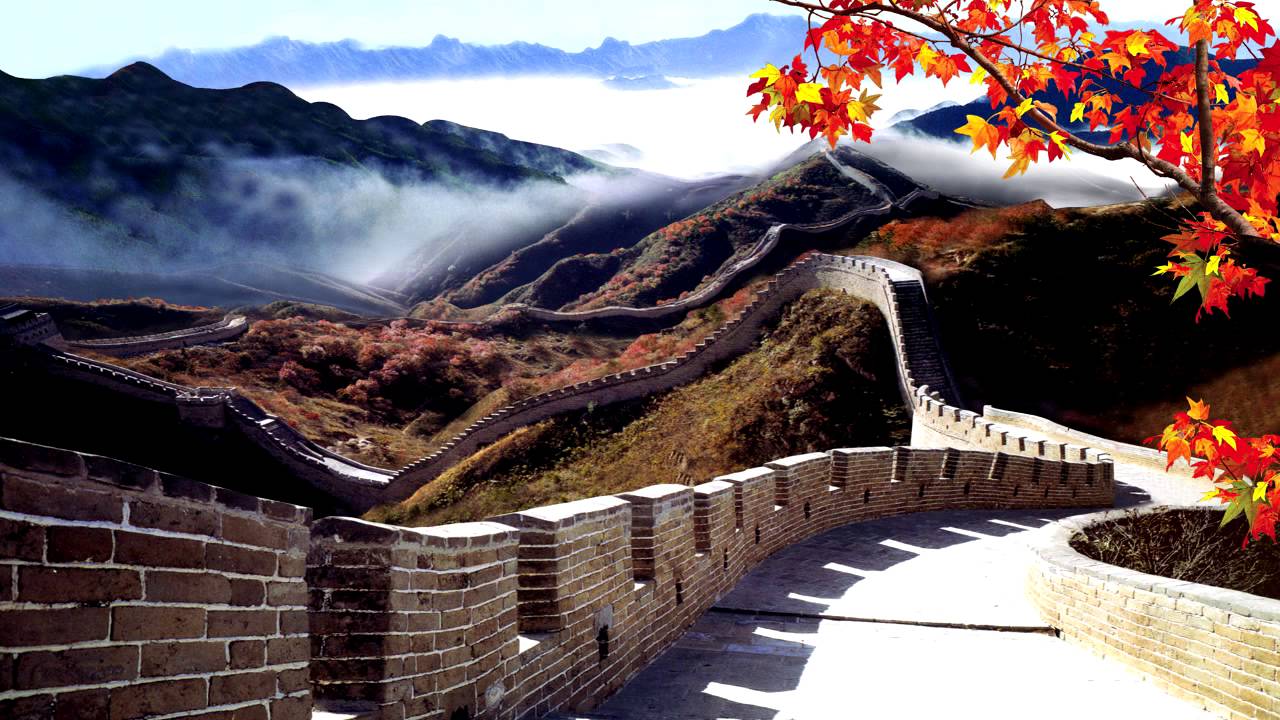 1280x720 Beautiful Chinese Music. The Great Wall. Study, Relax, Meditation