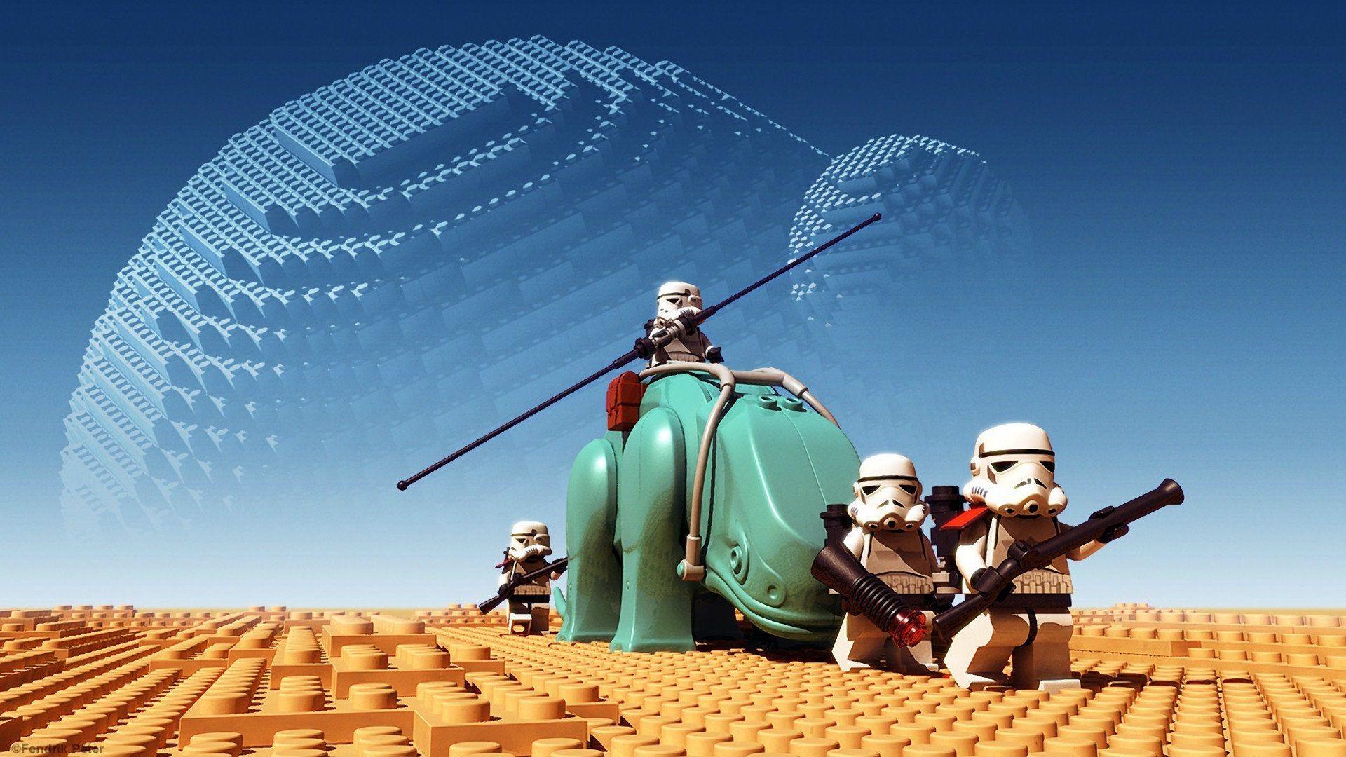 lego sand stormtrooper