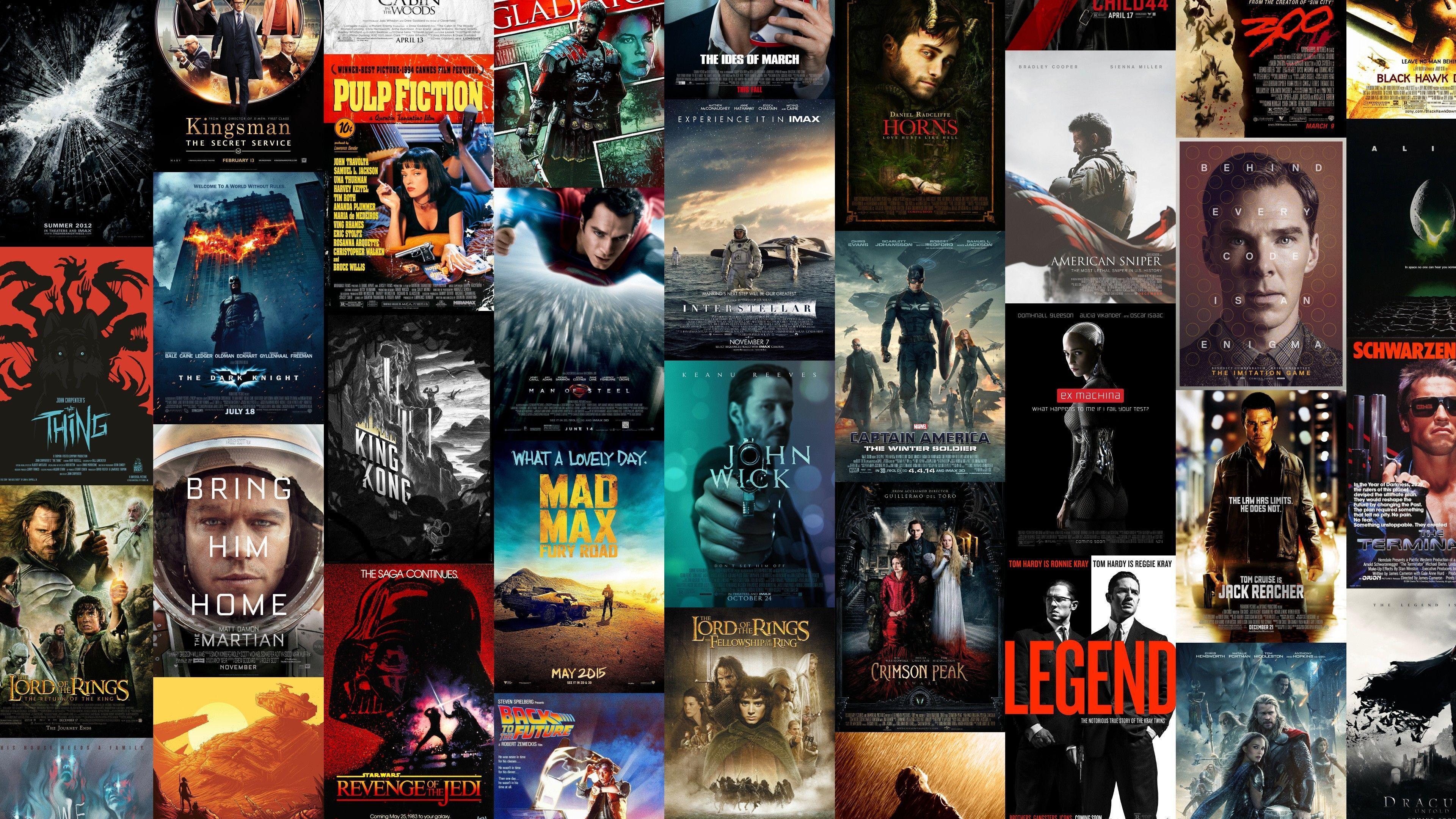 3840x2160 General 3840x2160 Jack Reacher Star Wars Interstellar (movie) John Wick Mad Max: Fury Road The Martian T. Iron man wallpaper, Movies to watch, Interstellar movie