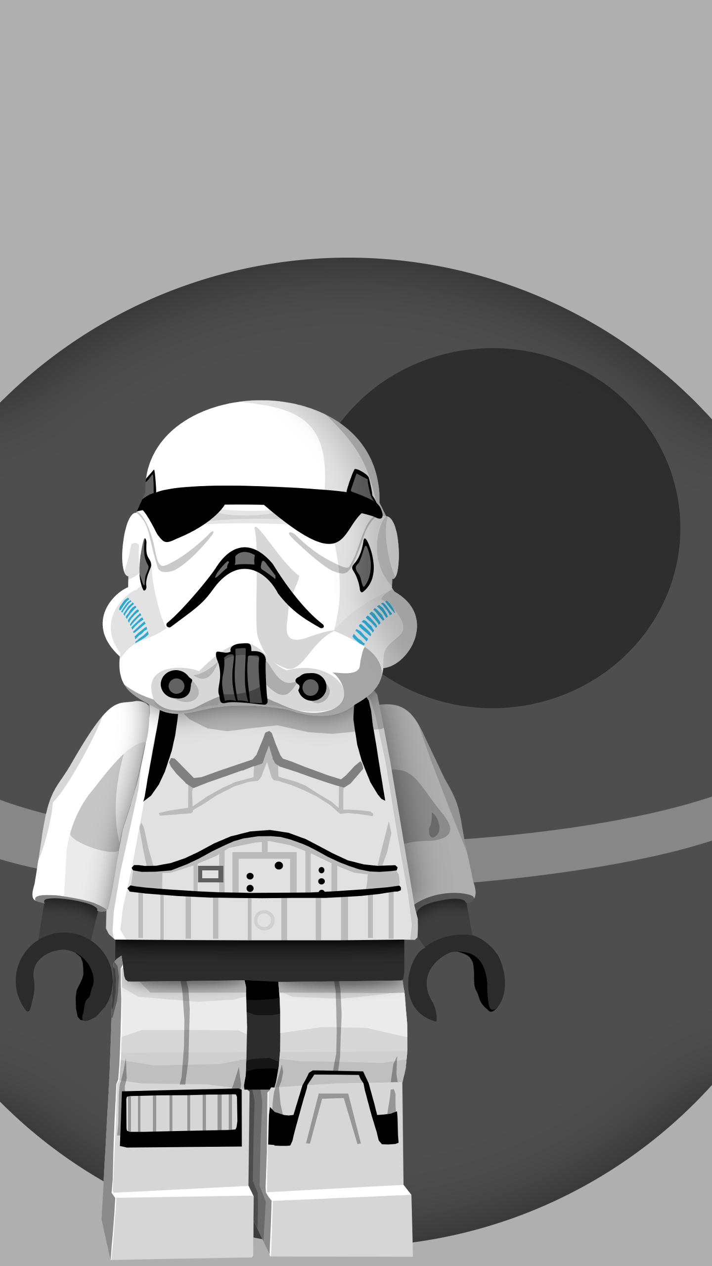 1440x2560 simple & clean lego Stormtrooper wallpaper