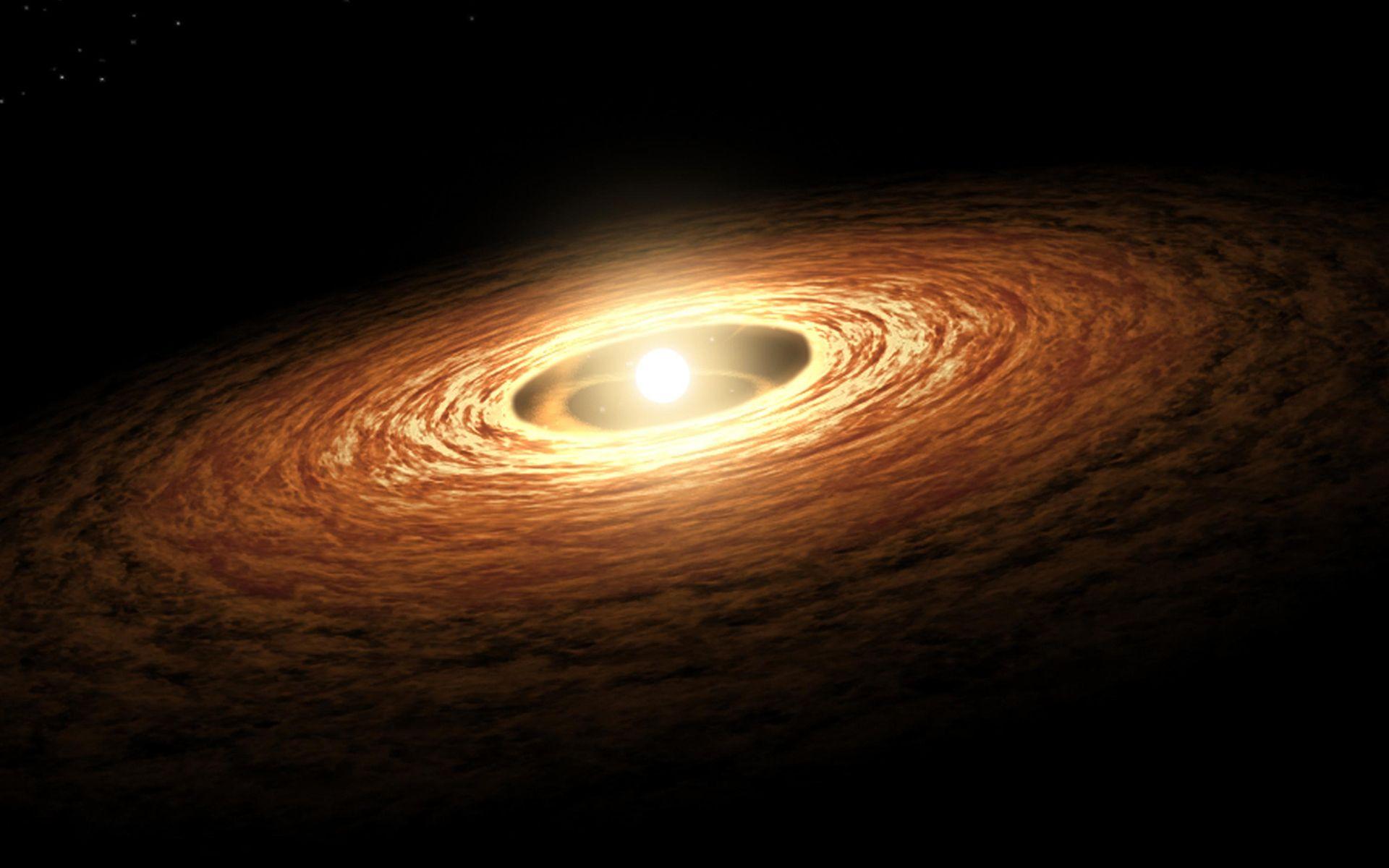 1920x1200 Golden Galaxy In The Universe Space Background Wallpaper