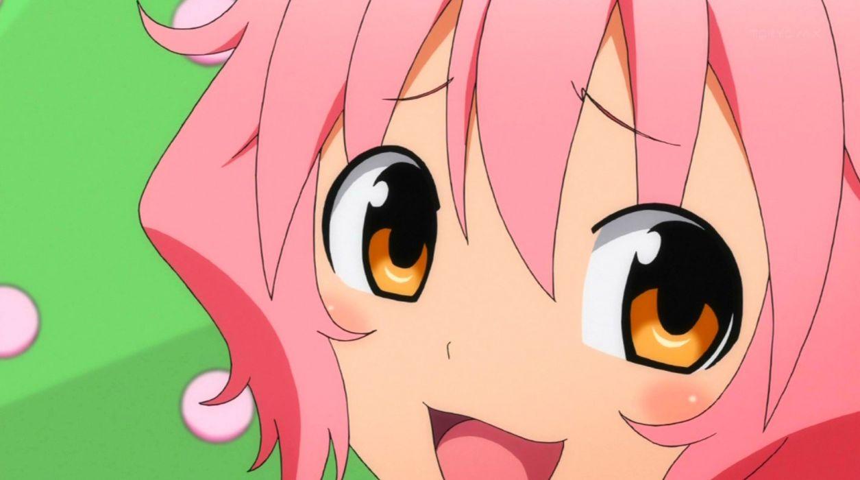 1255x700 Pink hair anime Softenni simple background anime girls wallpaperx1060